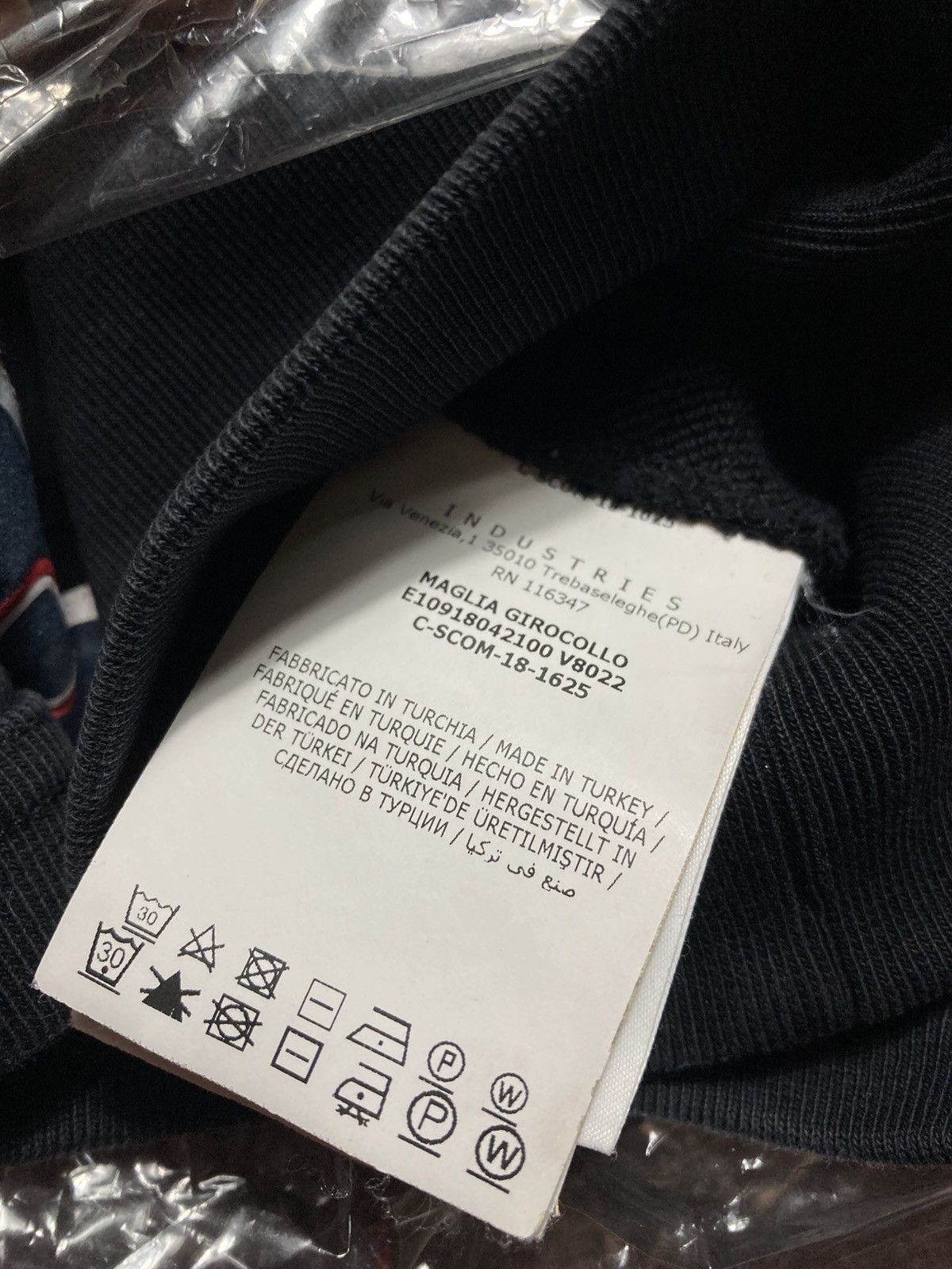 Moncler Moncler Maglia Girocollo Navy Blue Sweatshirt Logos Sleeves Size US M / EU 48-50 / 2 - 9 Thumbnail