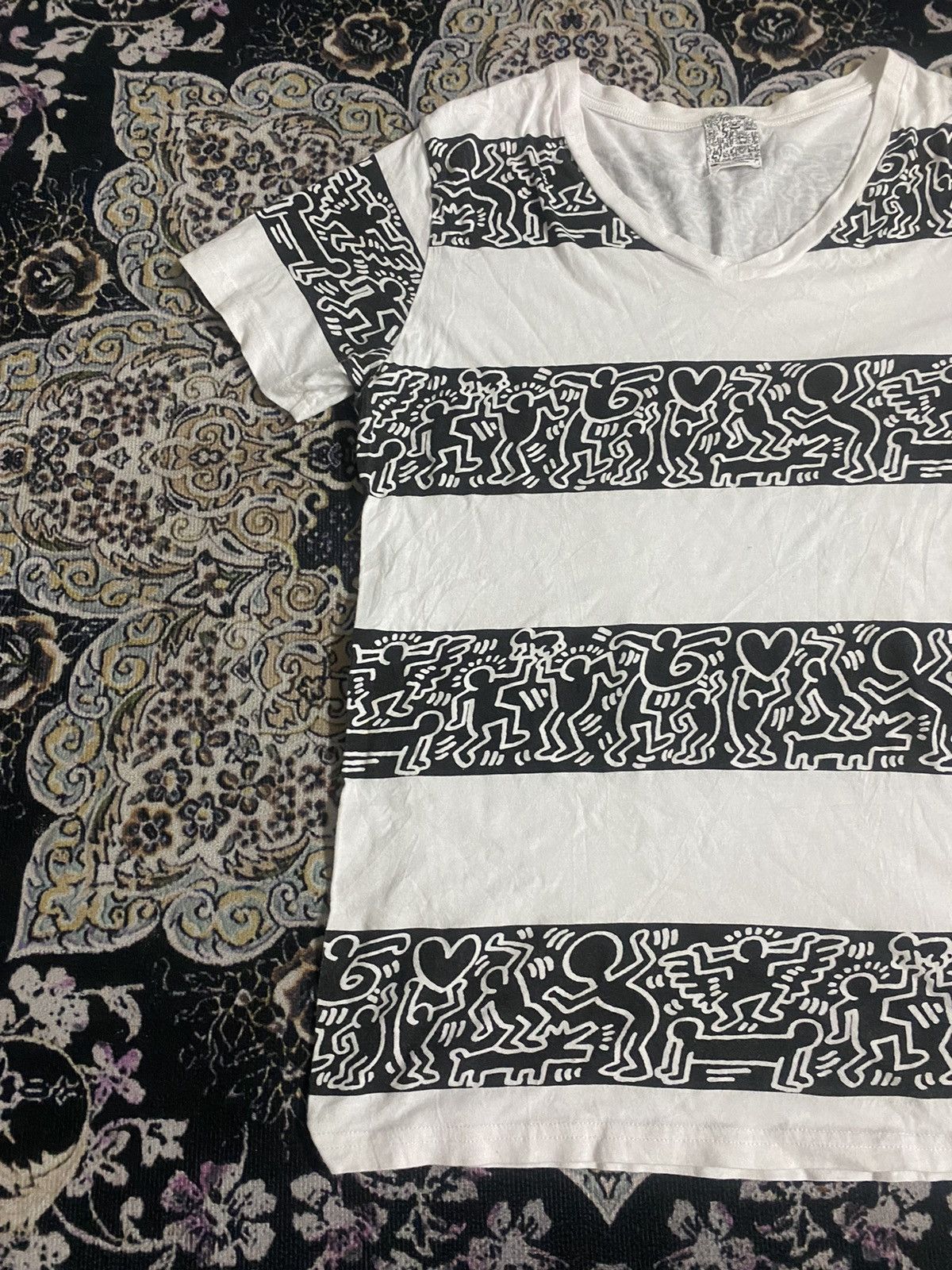 Japanese Brand × Keith Haring simplicite X Keith Haring tshirt stripe Size M / US 6-8 / IT 42-44 - 3 Thumbnail
