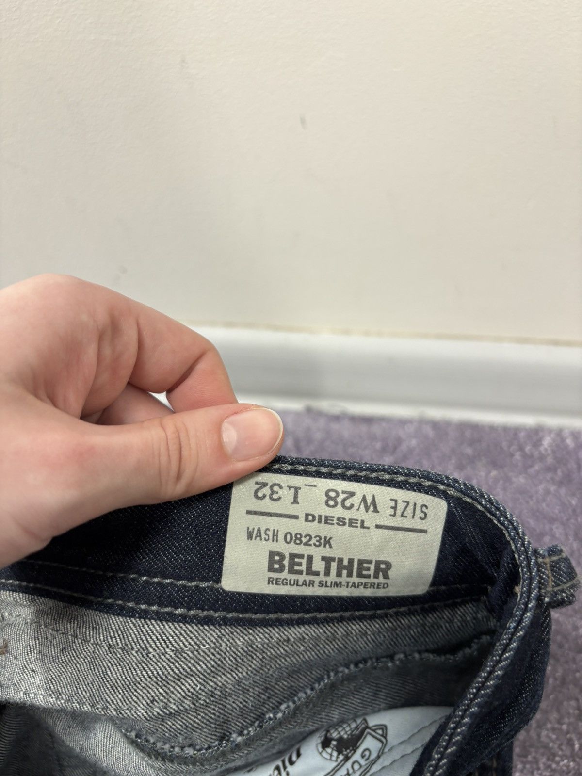 Diesel Diesel Belther NWT Men’s Denim Jeans Regular Slim Tapered Size US 28 / EU 44 - 11 Thumbnail