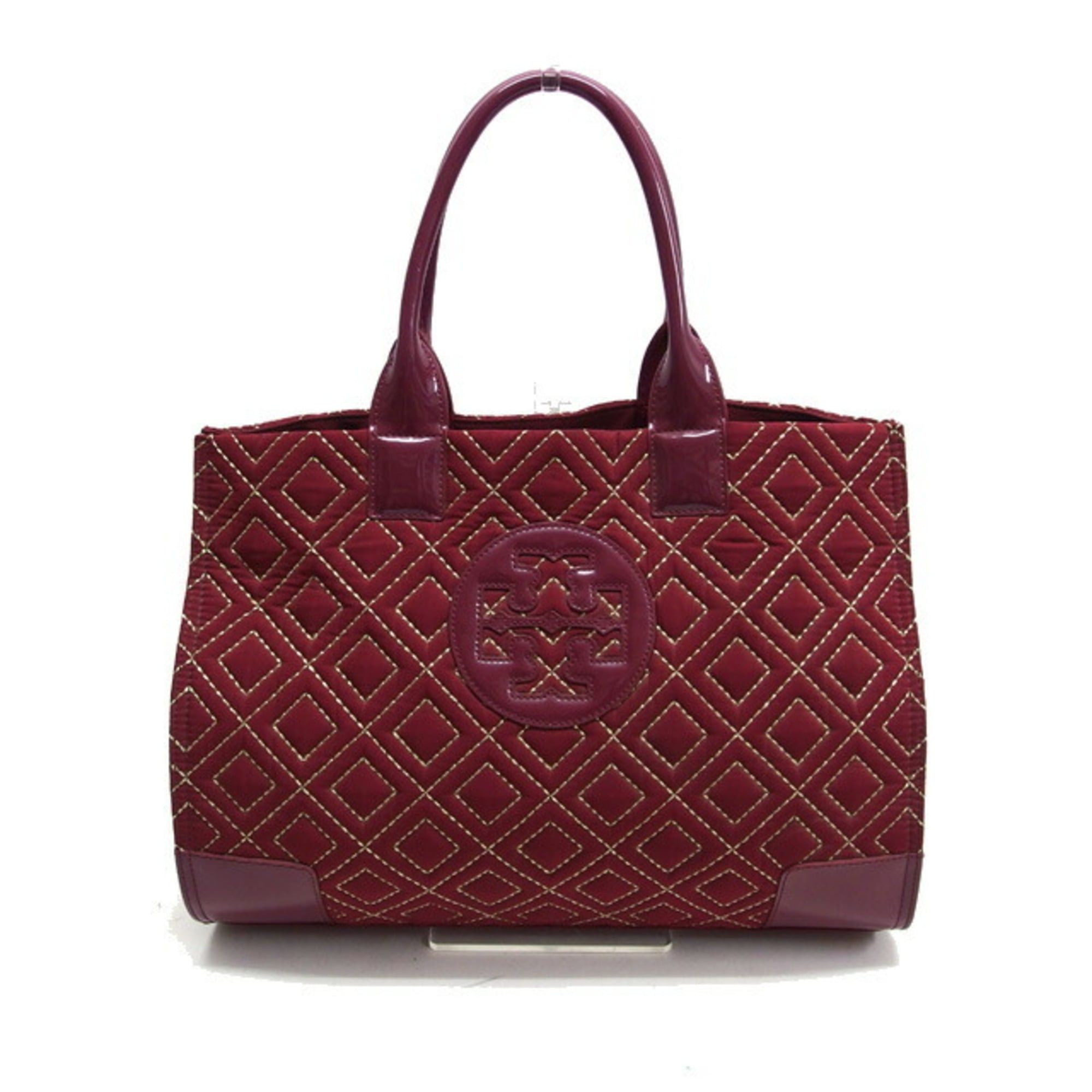 Tory Burch Tory Burch Ella quilted tote bag, Bordeaux (deep red) Size ONE SIZE - 1 Thumbnail