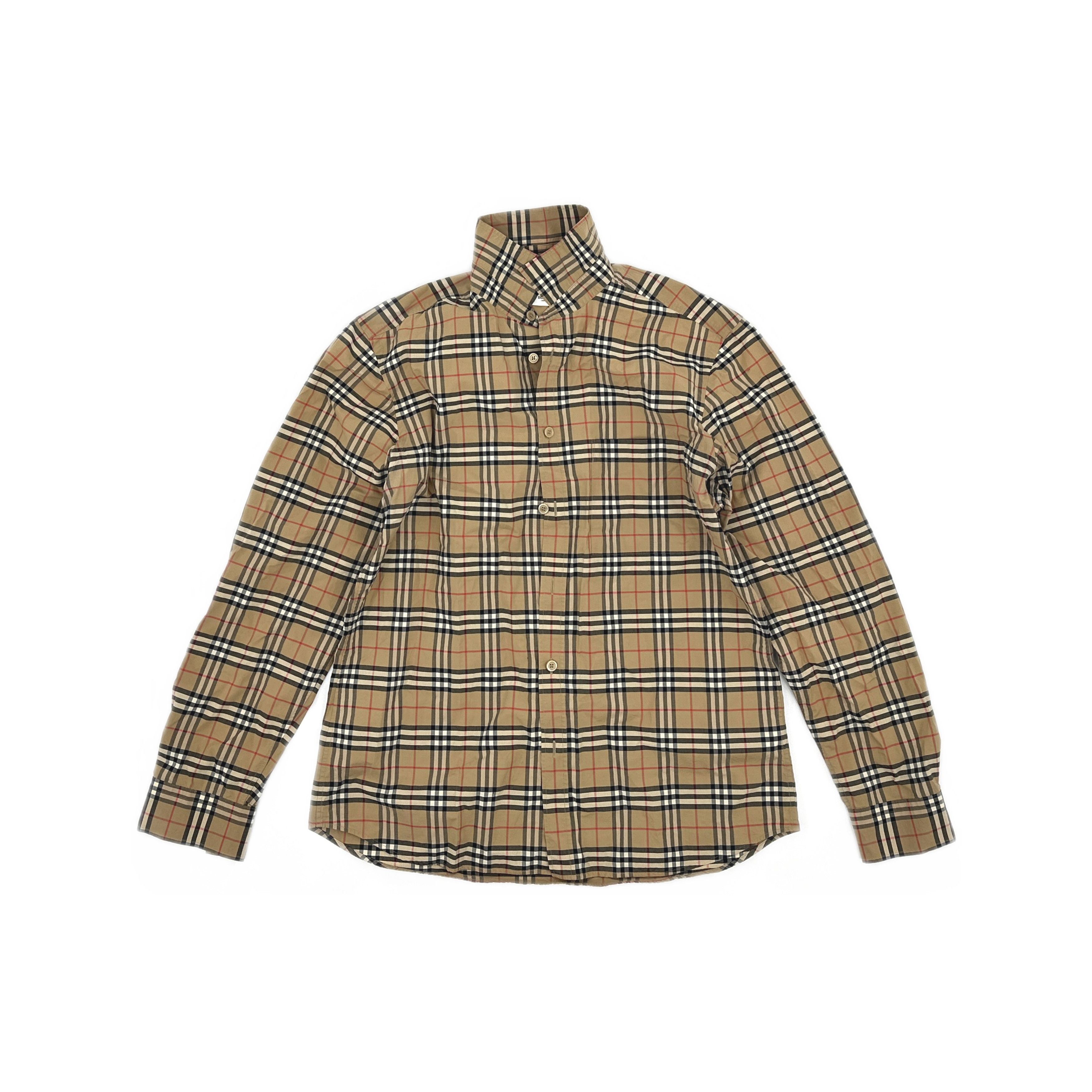 Burberry Burberry Check Button Up Shirt Size L Size US L / EU 52-54 / 3 - 1 Thumbnail