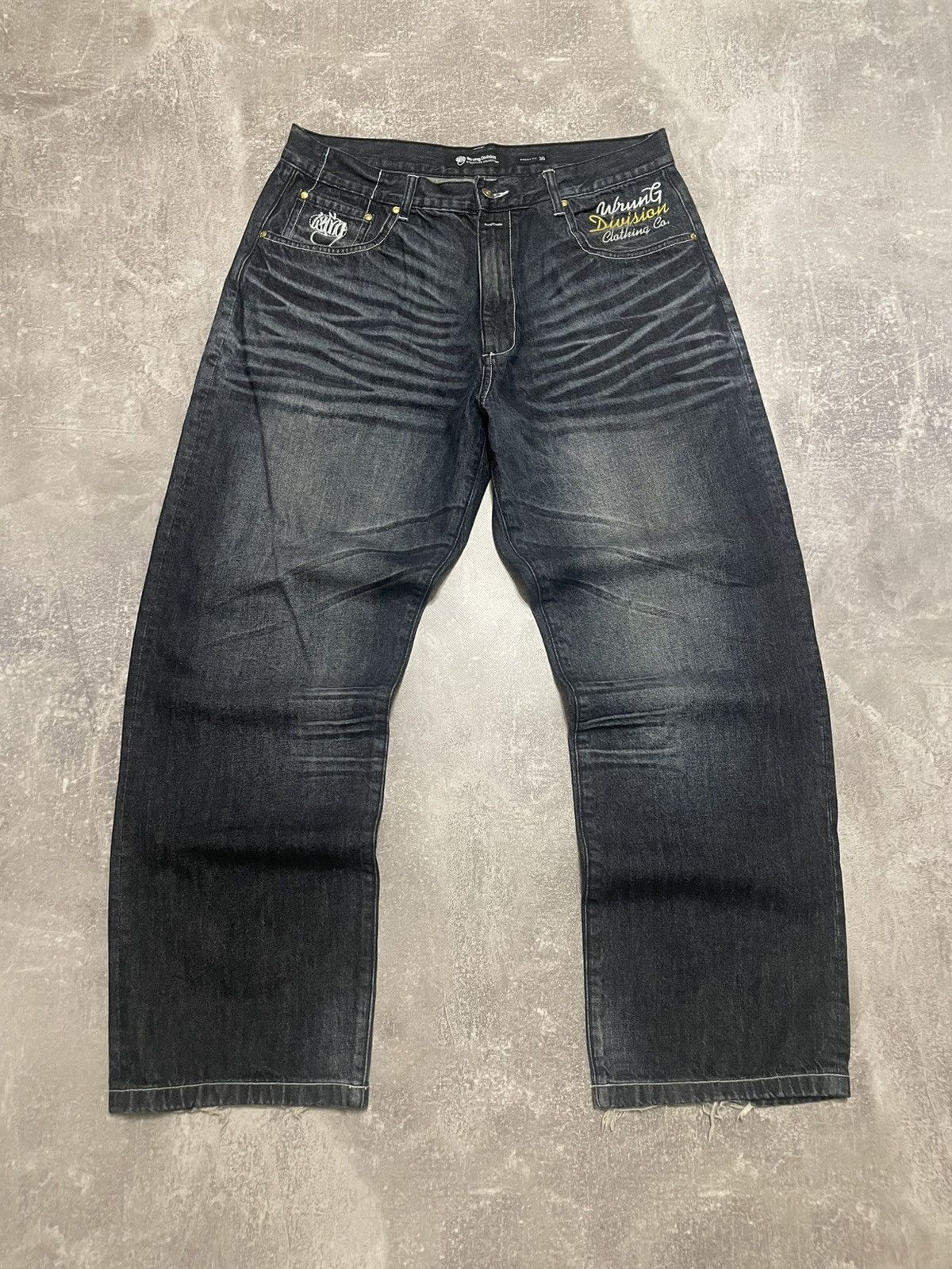Vintage × Wrung Vintage Wrung Division King Embroidered y2k Buggy Jeans Size US 36 / EU 52 - 13 Thumbnail
