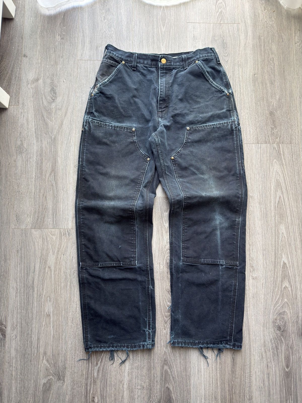 Carhartt Carhartt double knee pants usa distressed Size US 32 / EU 48 - 1 Thumbnail