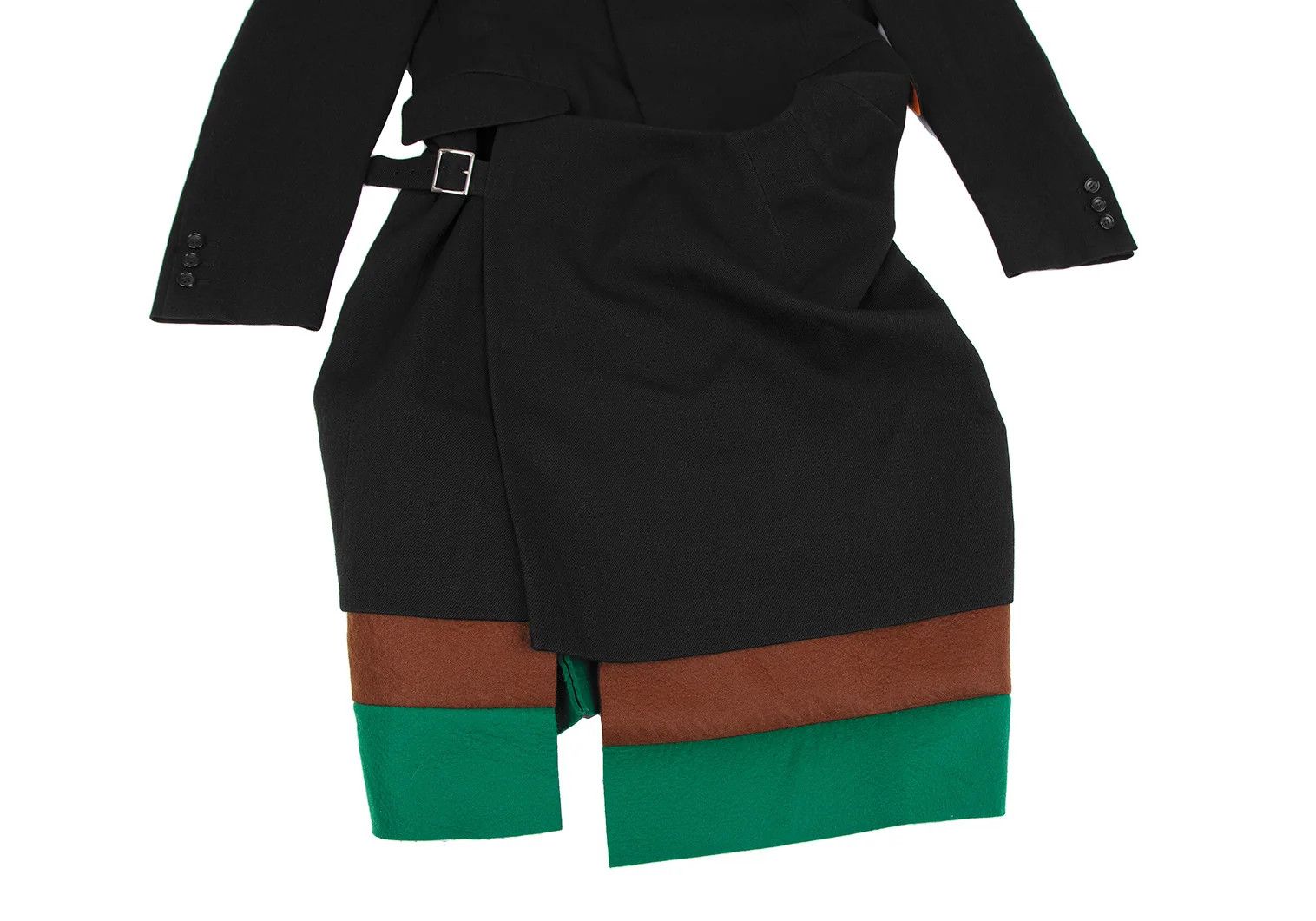 Comme des Garcons Homme Plus Felt Contrast Collar Coat in Black, Size M Size US M / EU 48-50 / 2 - 6 Thumbnail