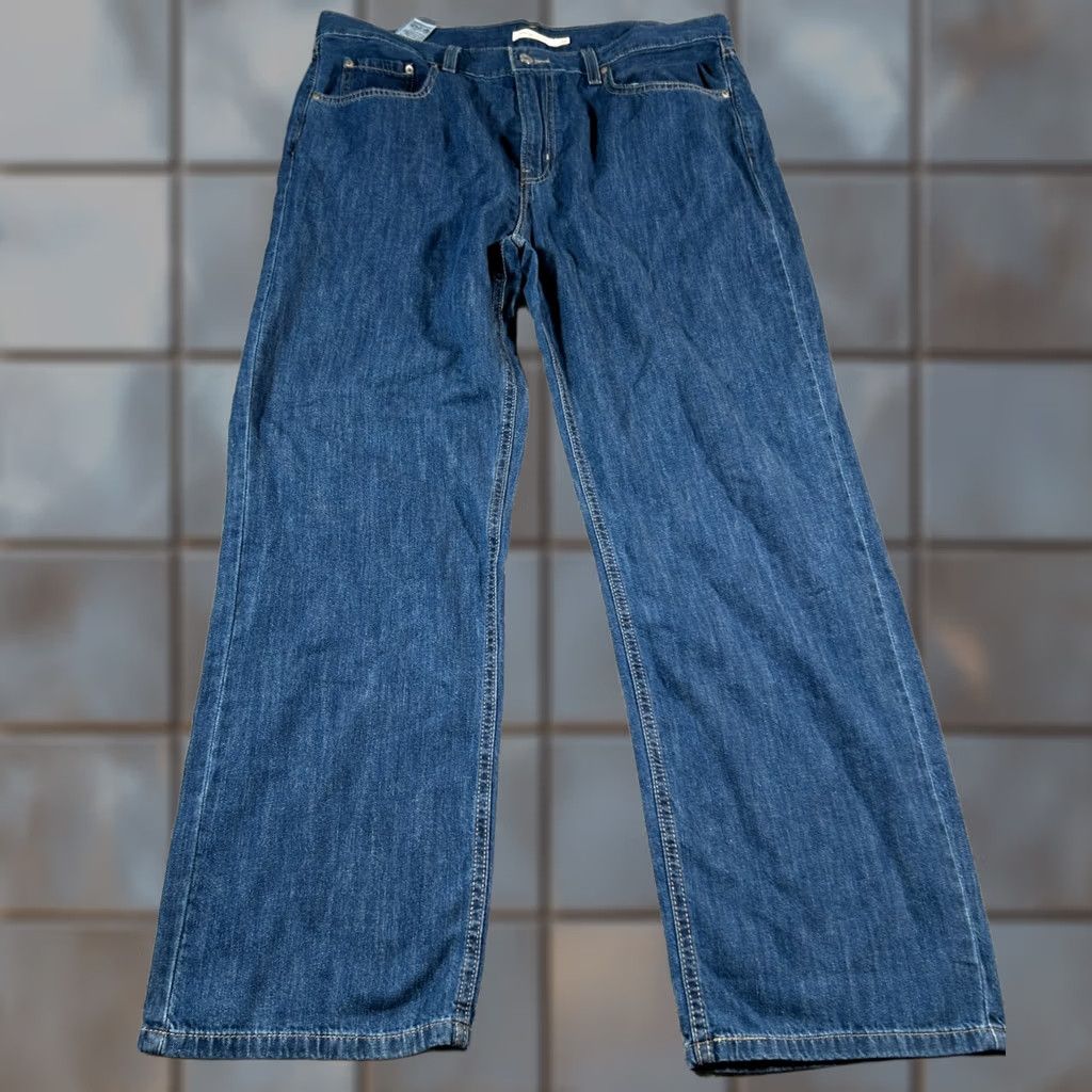 Levi's Levi's Jeans Mens 32 Jeans Blue Levi's Mens Blue Denim Stretch High Rise Straight Leg Size US 32 / EU 48 - 1 Thumbnail