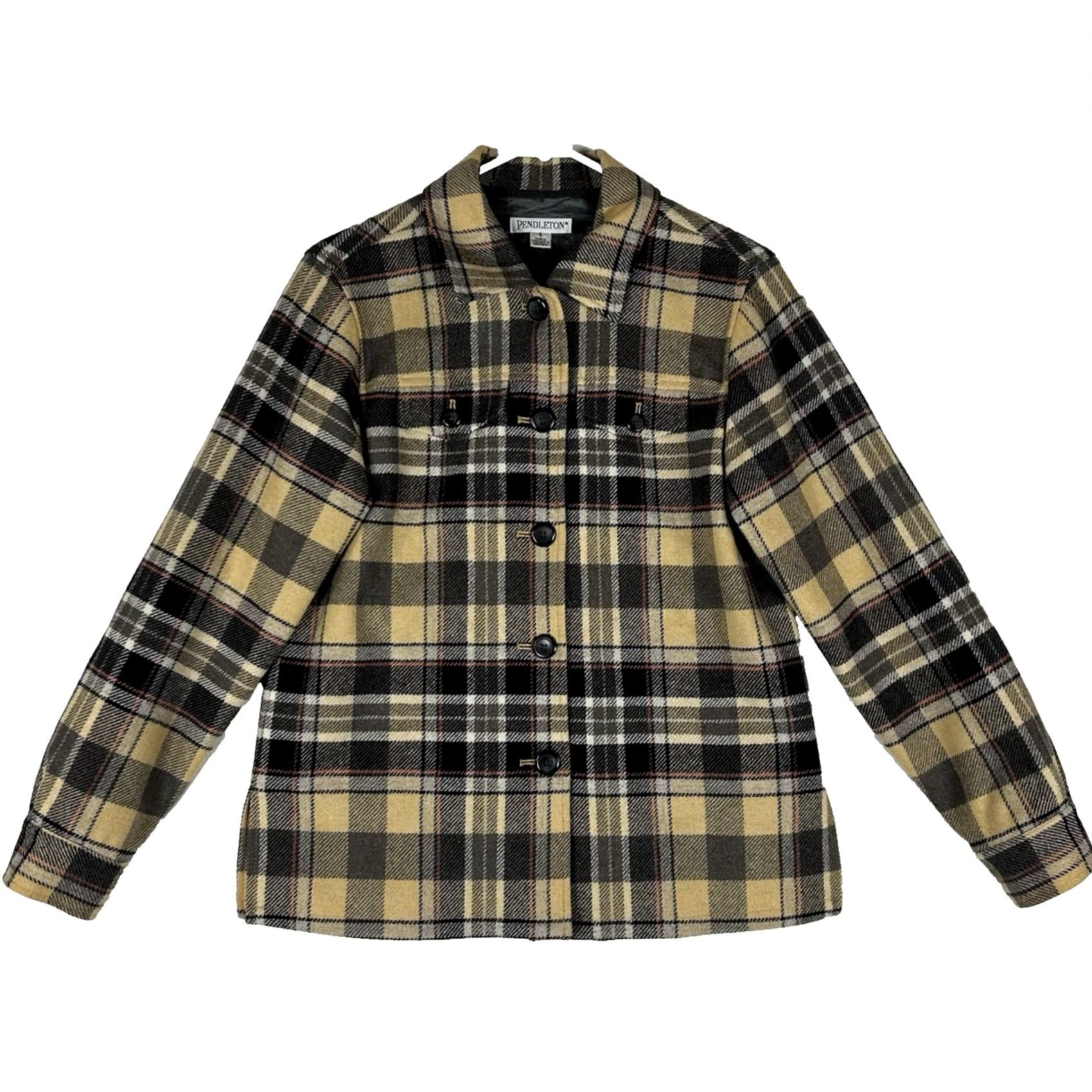Pendleton Pendleton Button Up Jacket Blazer Women's Small Wool Plaid Tweed Lined Button Size S / US 4 / IT 40 - 2 Thumbnail