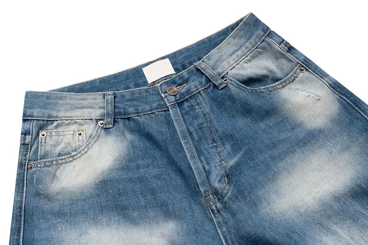 Japanese Brand Vintage Ripped Washed Denim Jean Size US 34 / EU 50 - 3 Thumbnail