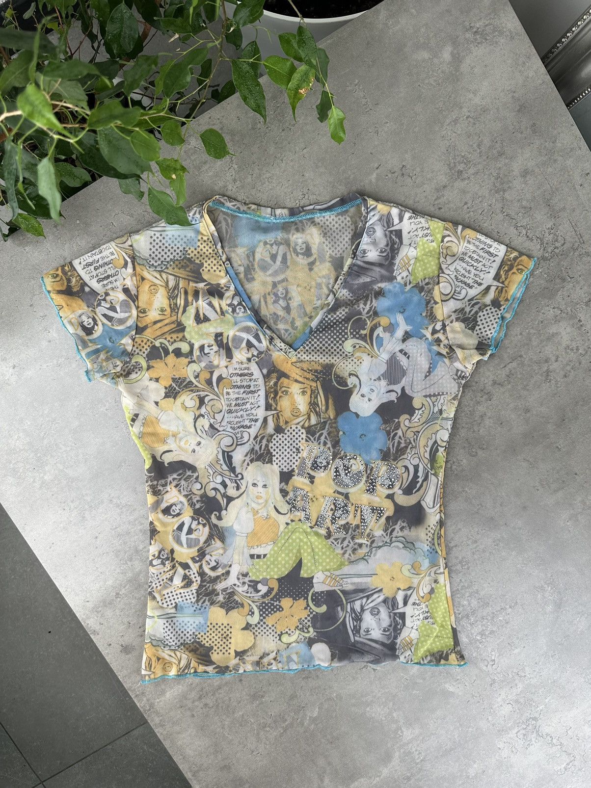 Vintage Mesh T-Shirt, Women's (Size Small)