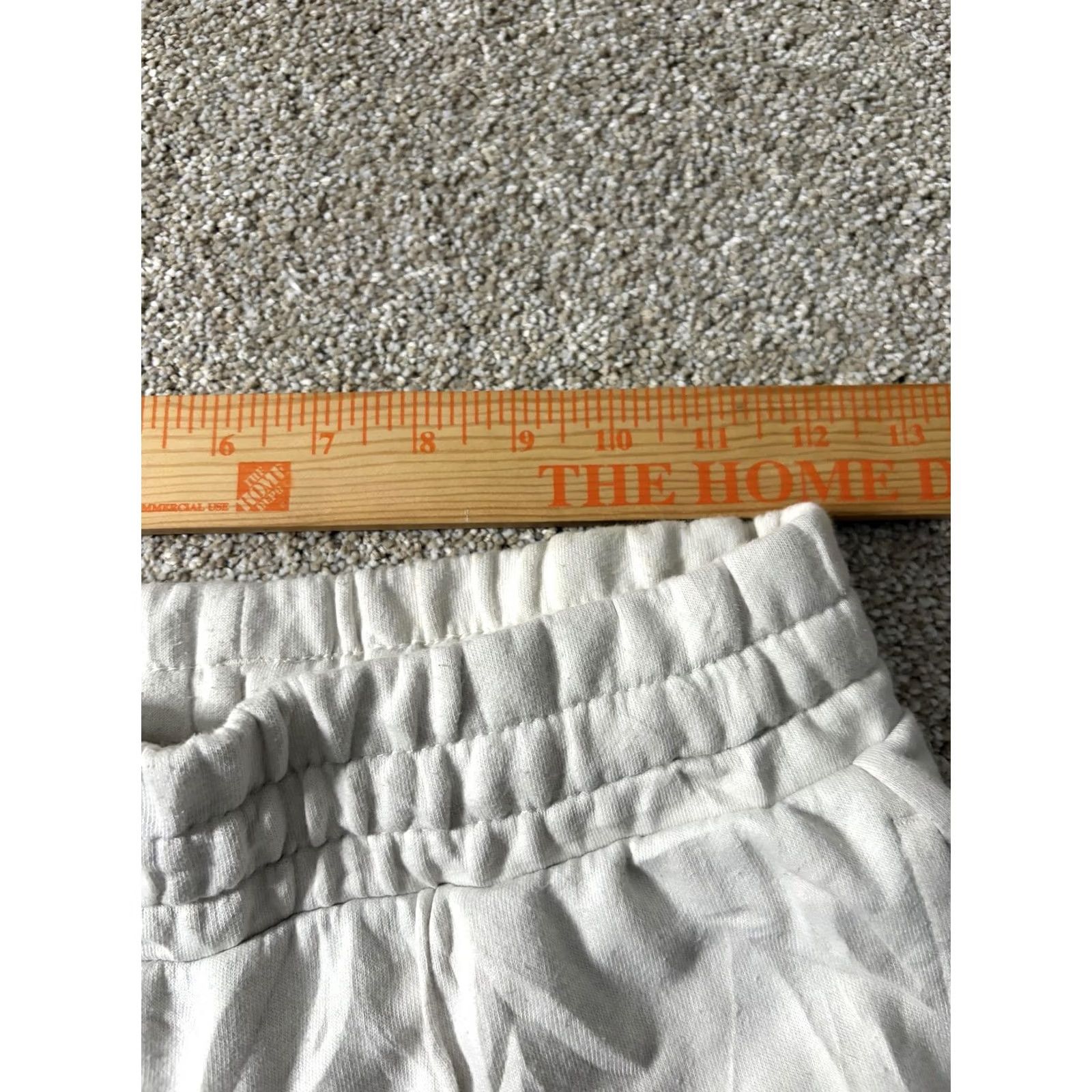 Puma Puma Sweatpants Womens Small White French Terry Flare Leg Elastic Waist Pockets Size 28" / US 6 / IT 42 - 5 Thumbnail