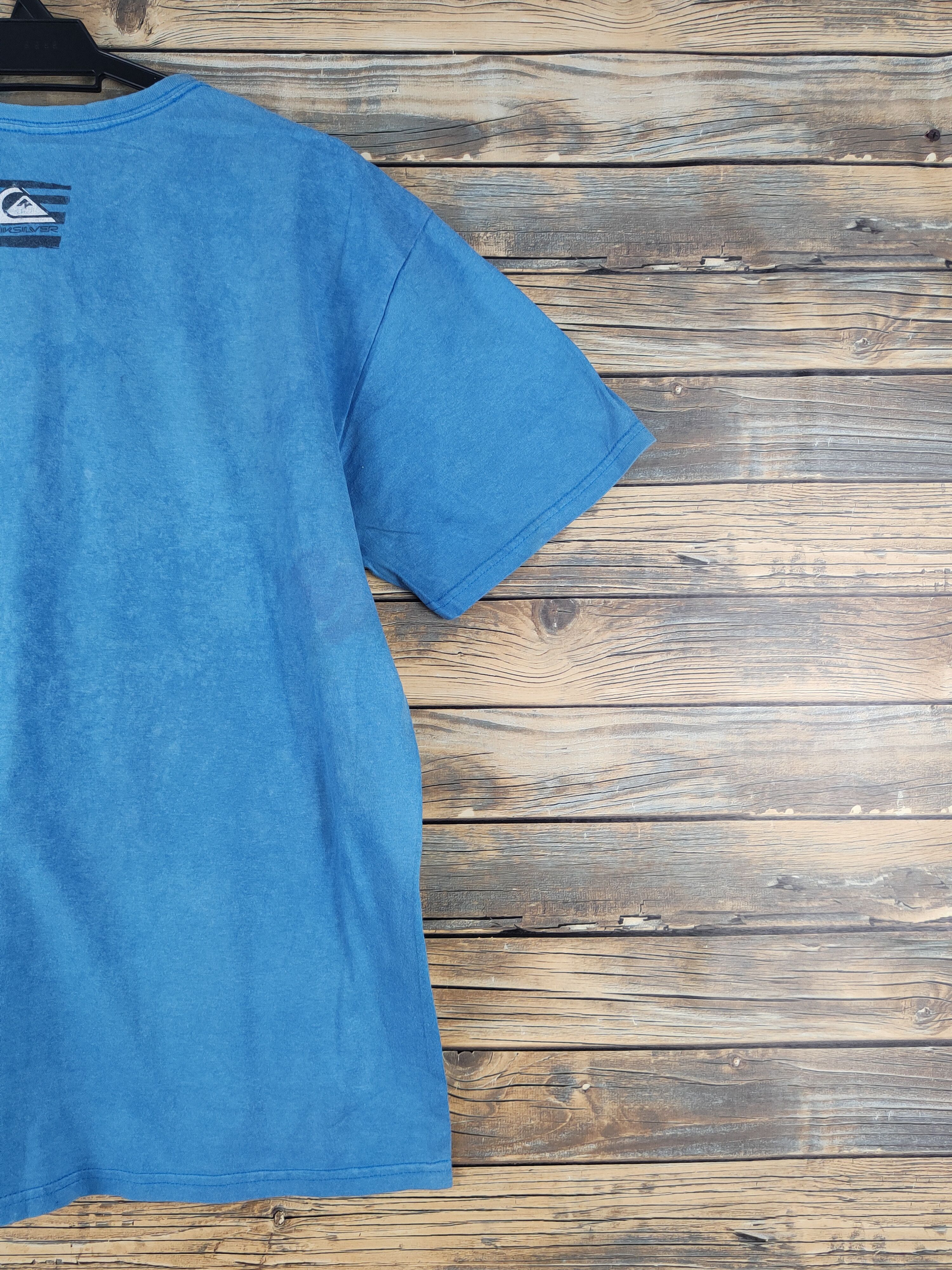 Quiksilver DL Quicksilver Light Blue Short Sleeve T-shirt #2543 Size US L / EU 52-54 / 3 - 12 Thumbnail