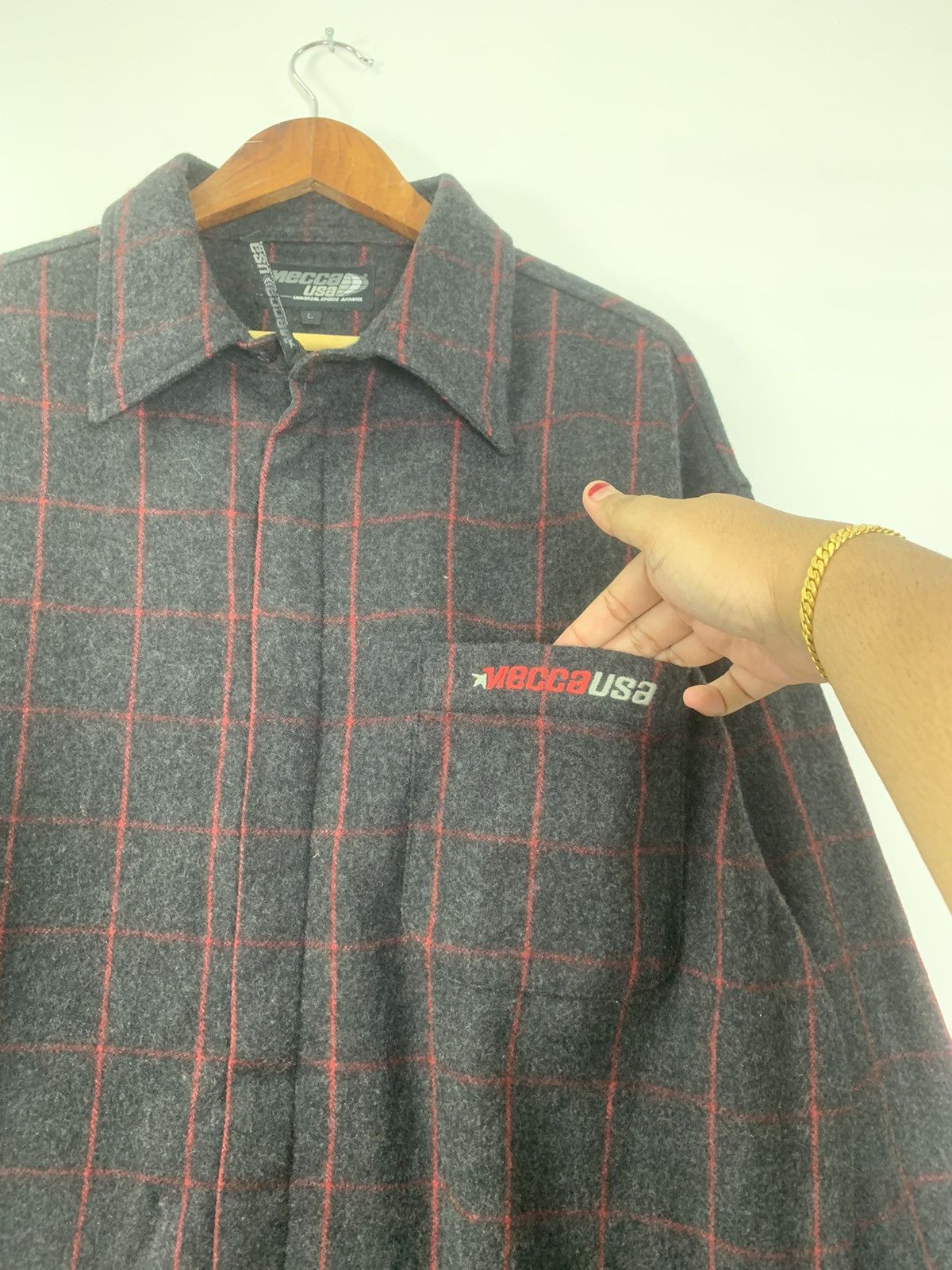 Japanese Brand × Vintage Vintage Mecca USA Wool Jacket Size US L / EU 52-54 / 3 - 7 Thumbnail