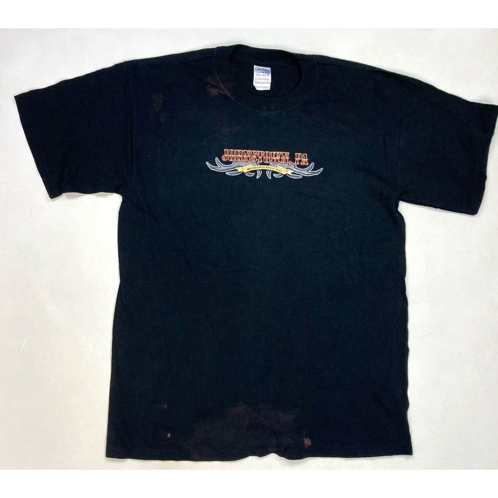 Gildan VINTAGE Motorcycle Rally Johnstown Pennsylvania 2005 Graphic T-shirt Men Large Size US L / EU 52-54 / 3 - 6 Thumbnail