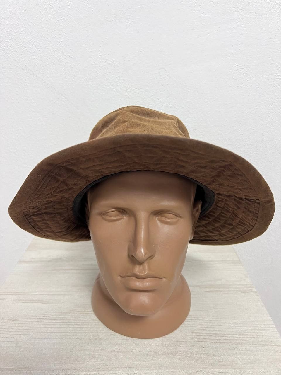 Barbour Vintage Backhouse Barbour Fedora Hat Wax Light Brown sz L Size ONE SIZE - 2 Thumbnail