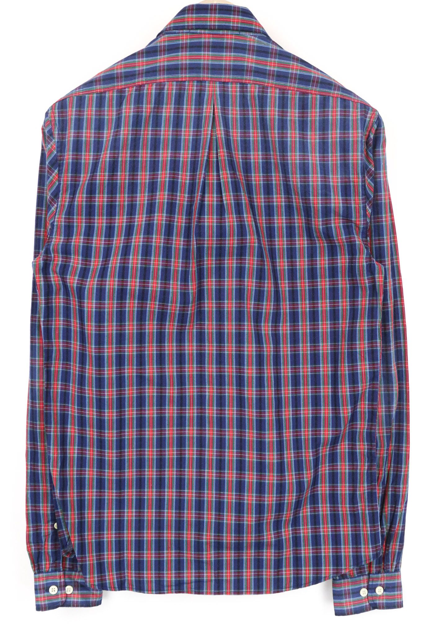Scotch & Soda S Blue Plaid Melange Cotton Button Up Shirt 74559 Size US S / EU 44-46 / 1 - 2 Thumbnail