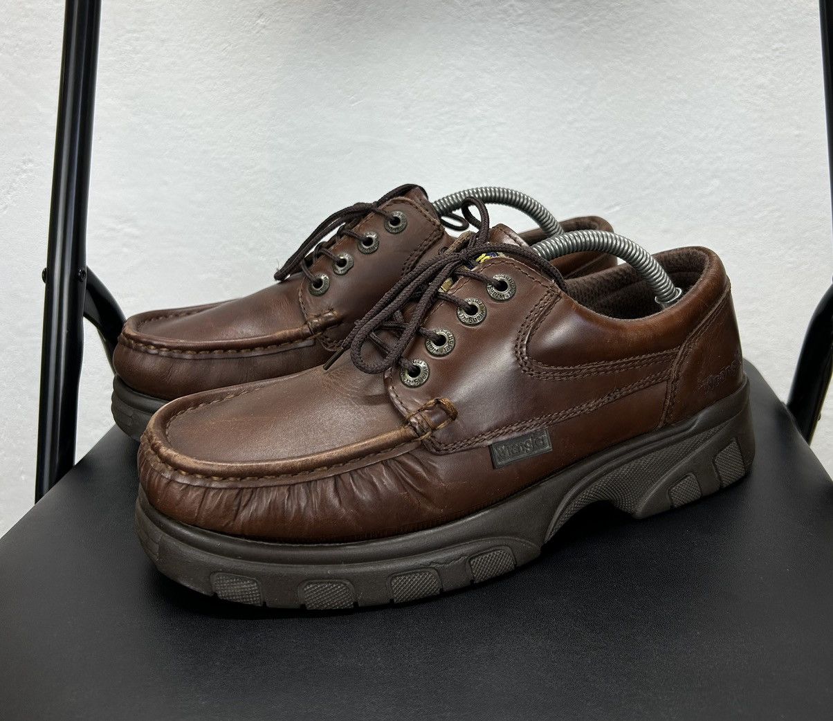 Leather × Vintage × Wrangler Wrangler Vintage Leather Men’s Shoes Brown Size 41 Size US 8 / EU 41 - 1 Thumbnail