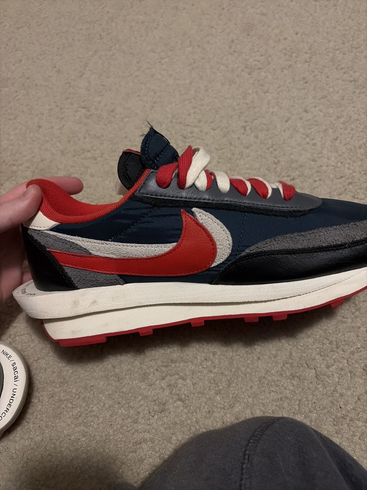 Nike NIKE LD WAFFLE Undercover Midnight Spruce University Red Size US 11.5 / EU 44-45 - 8 Thumbnail