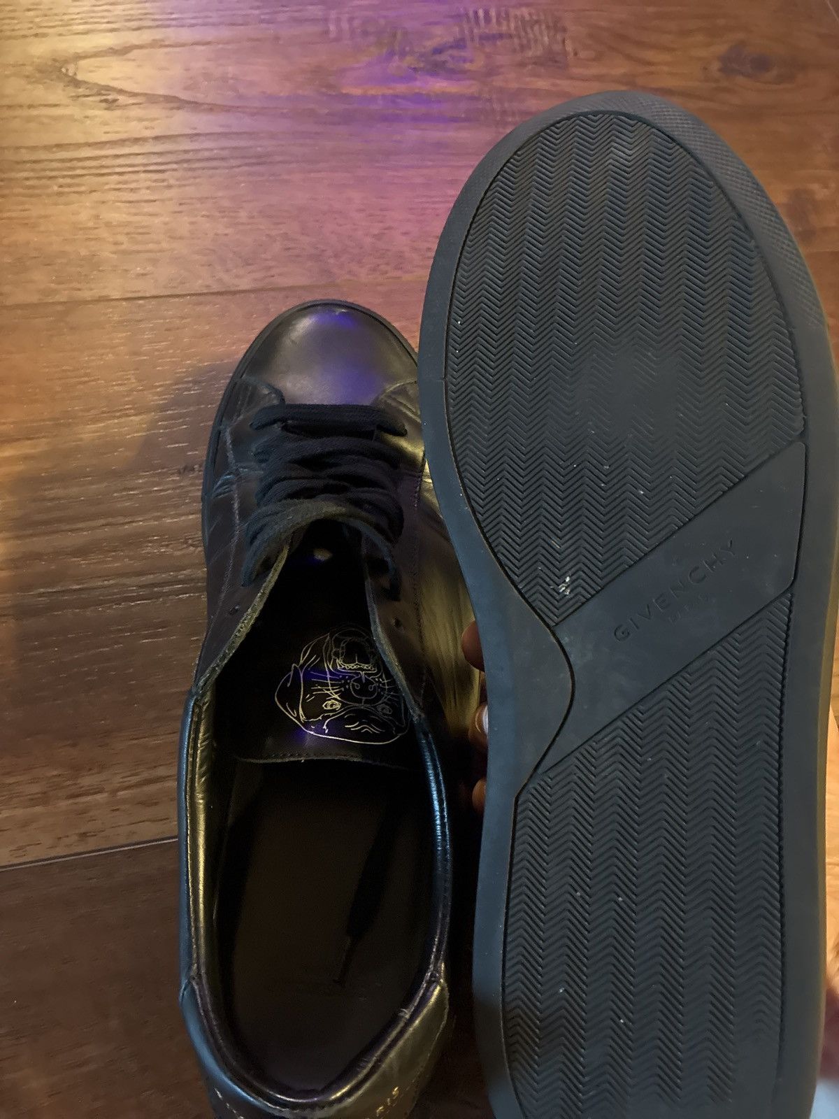 Givenchy Black Givenchy Rottweiler Outline Sneakers Size US 10 / EU 43 - 5 Thumbnail