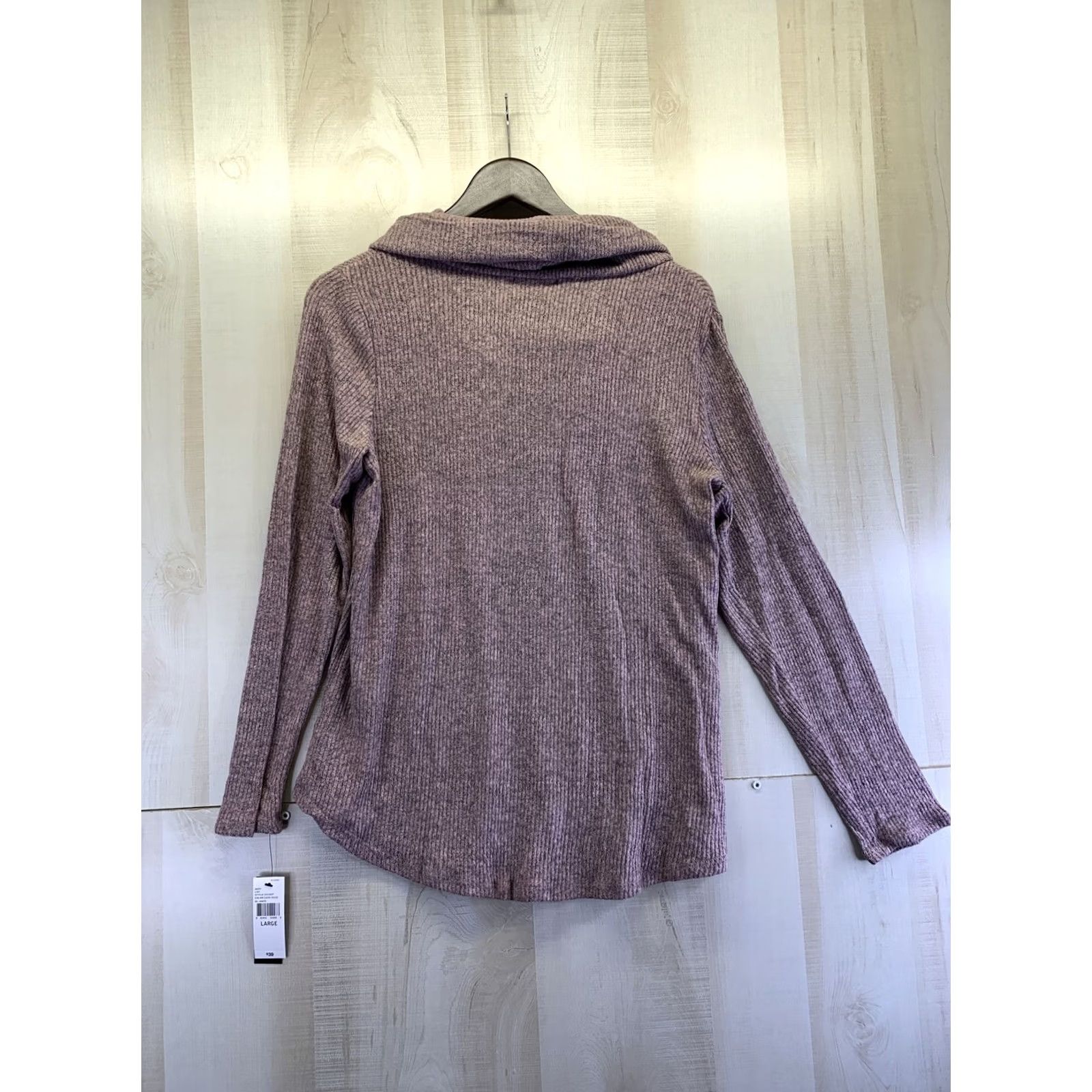 Alyx ALYX Dark Rose Knit Ribbed Cowl Neck Sweater Womens L-NWT-7232 Size L / US 10 / IT 46 - 6 Thumbnail