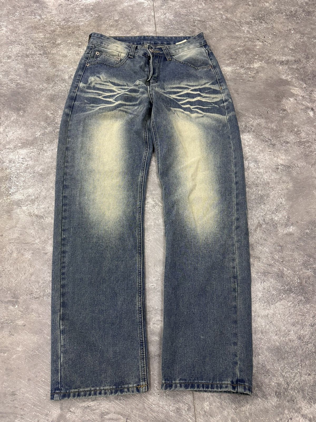 If Six Was Nine Baggy Y2K Wide Leg Washed Jeans If Six Was Nine Style Size US 29 - 1 Thumbnail