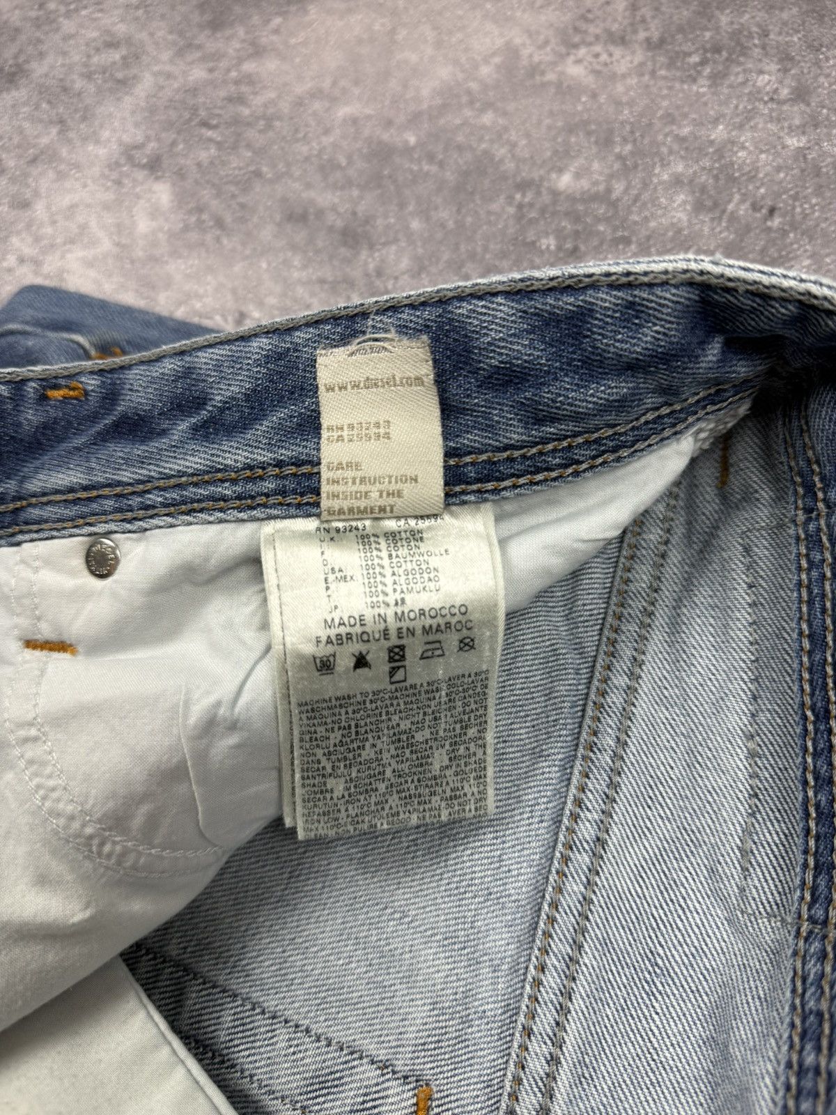 Vintage Diesel Avant Garde Flared Blue Denim Jeans Y2K Rare