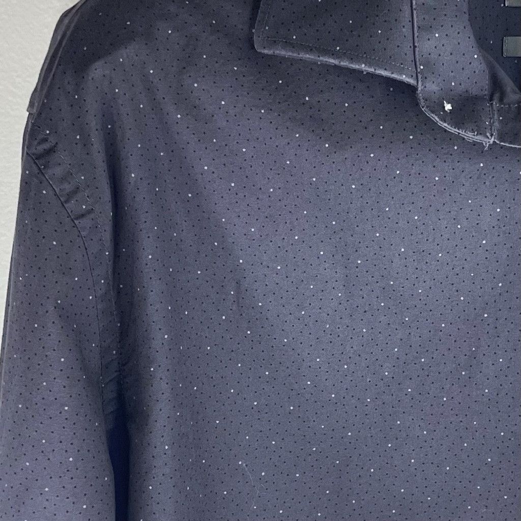 Michael Kors MICHAEL KORS Men’s Charcoal Cosmic Dress Shirt Slim Fit XL Size US XL / EU 56 / 4 - 3 Thumbnail