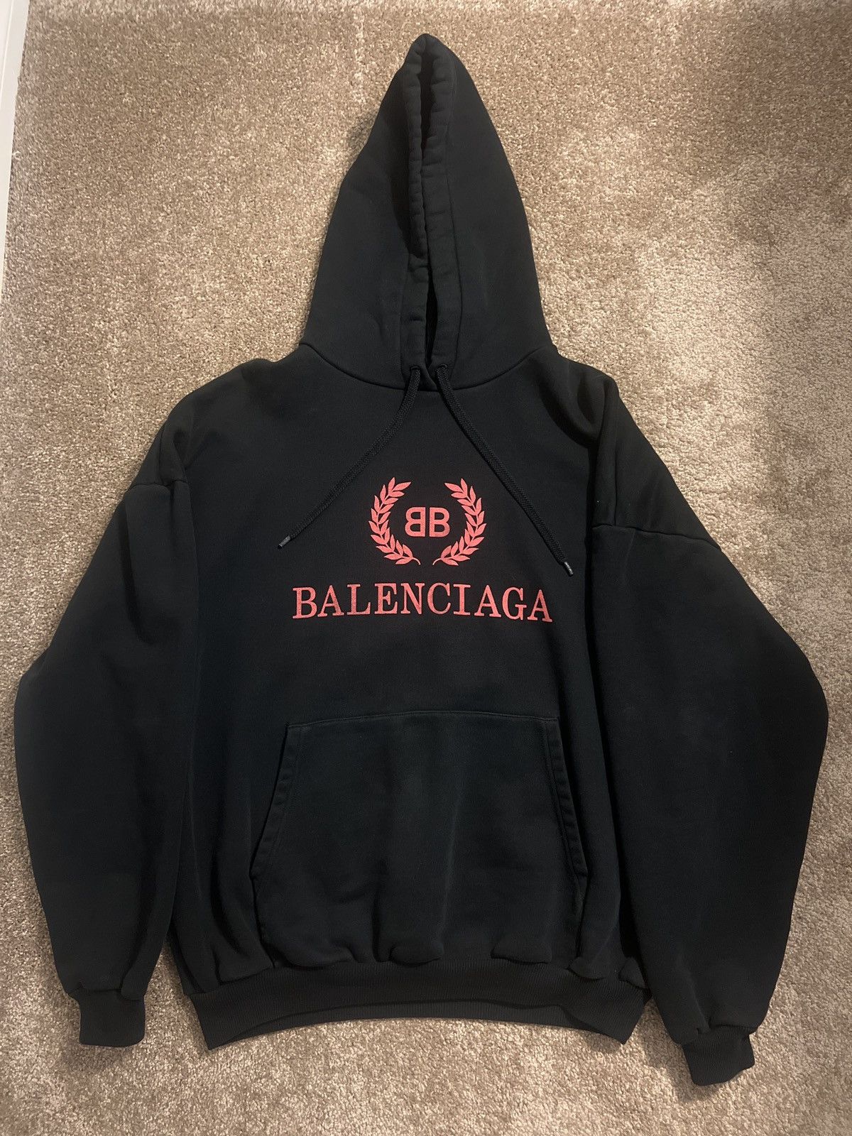 image of Balenciaga Reef Hoodie in Black, Men's (Size XS)