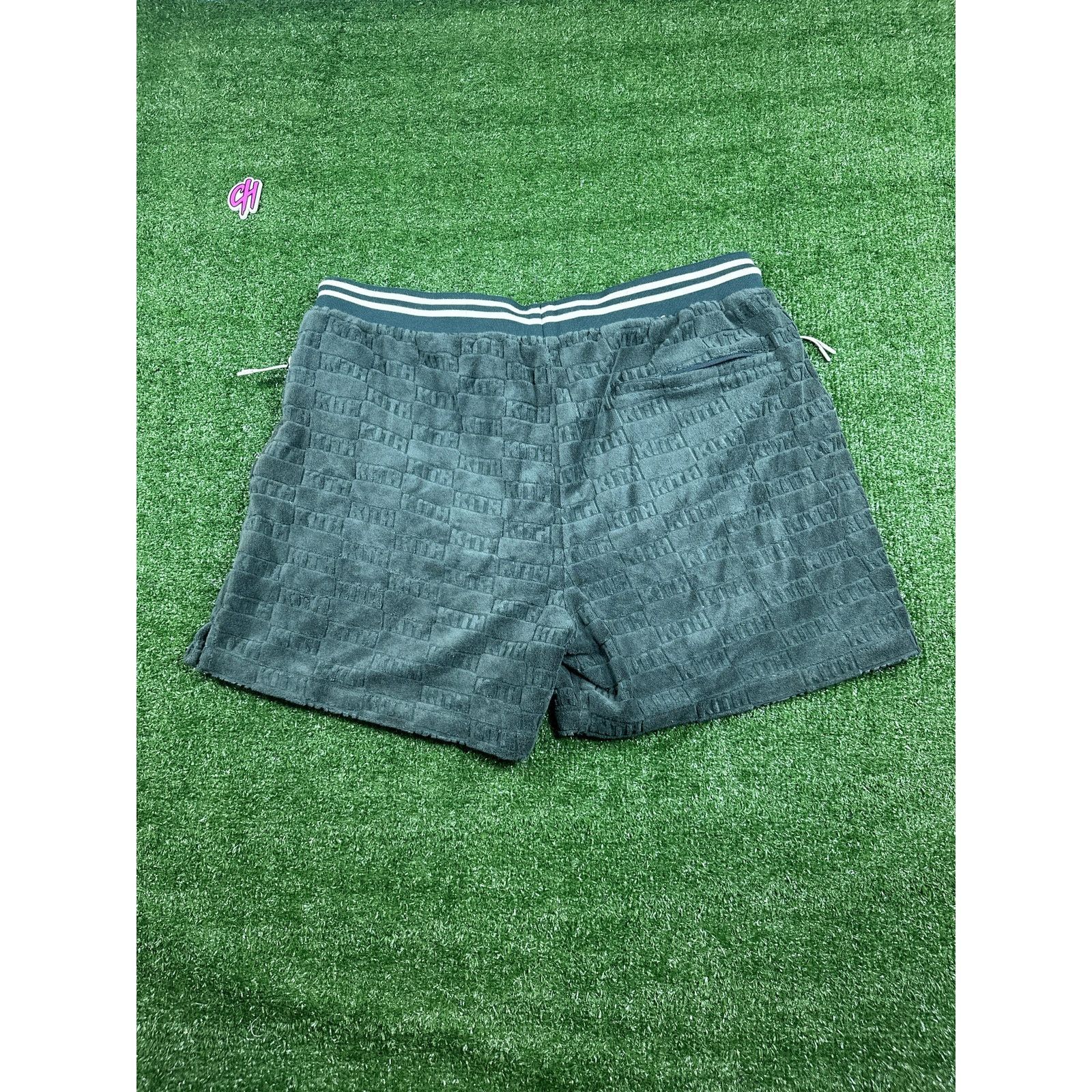 Kith Kith Graham Velour Forest Green Men's Shorts (USED) Size XL Size US 38 / EU 54 - 6 Thumbnail