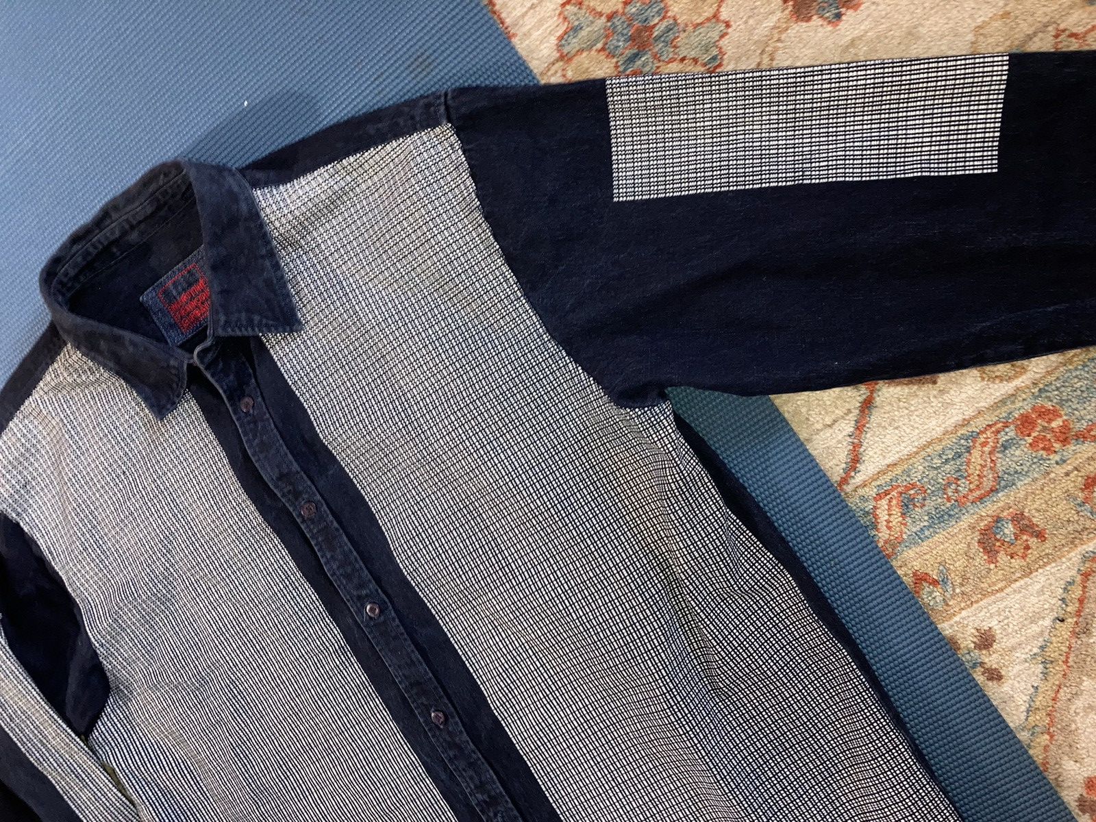 Marithe + Francois Girbaud × Vintage VTG Marithe Francois Girbaud Denim Shirt BAGGY FIT XXL Size US XXL / EU 58 / 5 - 5 Thumbnail