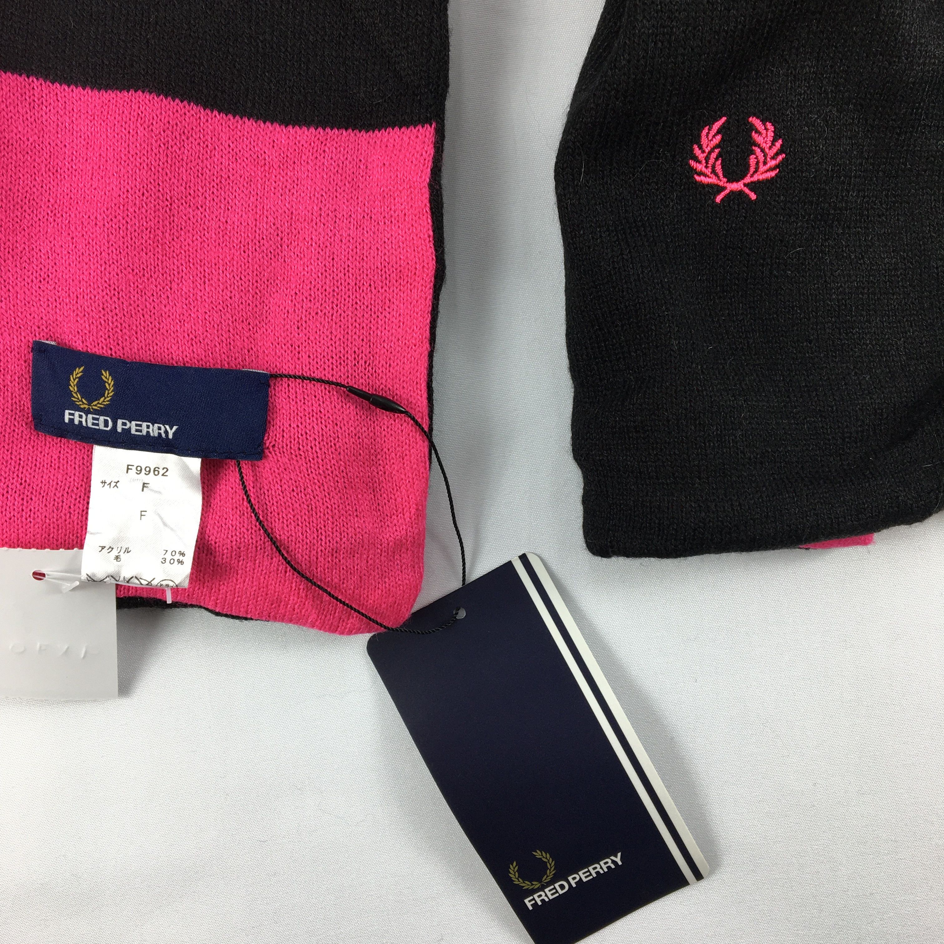 Fred Perry Vintage Fred Perry Scarf Muffler Wool Cashmere Scarves Size ONE SIZE - 4 Thumbnail