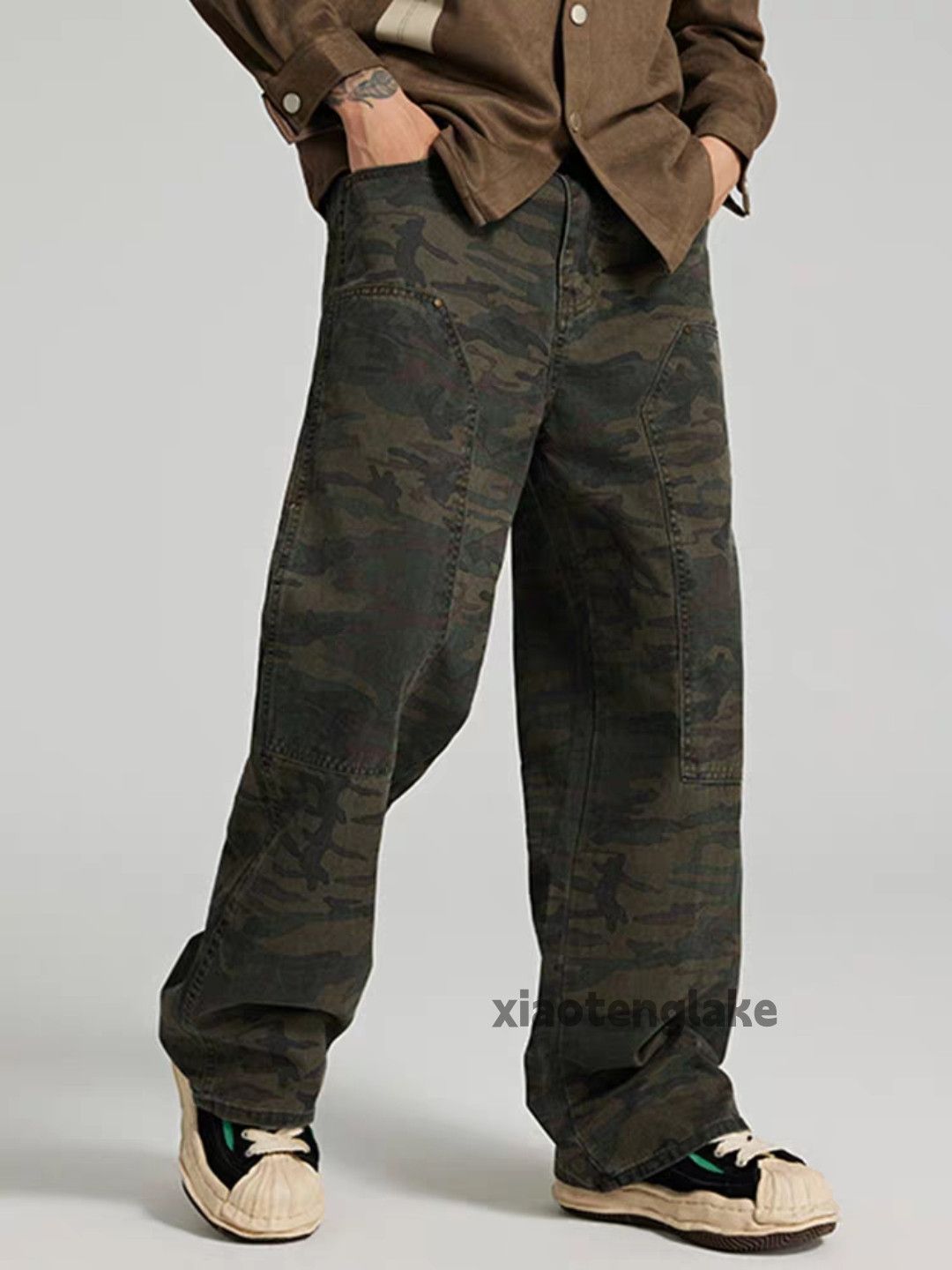 Designer Unisex outdoor utility loose baggy hiphop carpenter pants Size US 28 / EU 44 - 1 Thumbnail