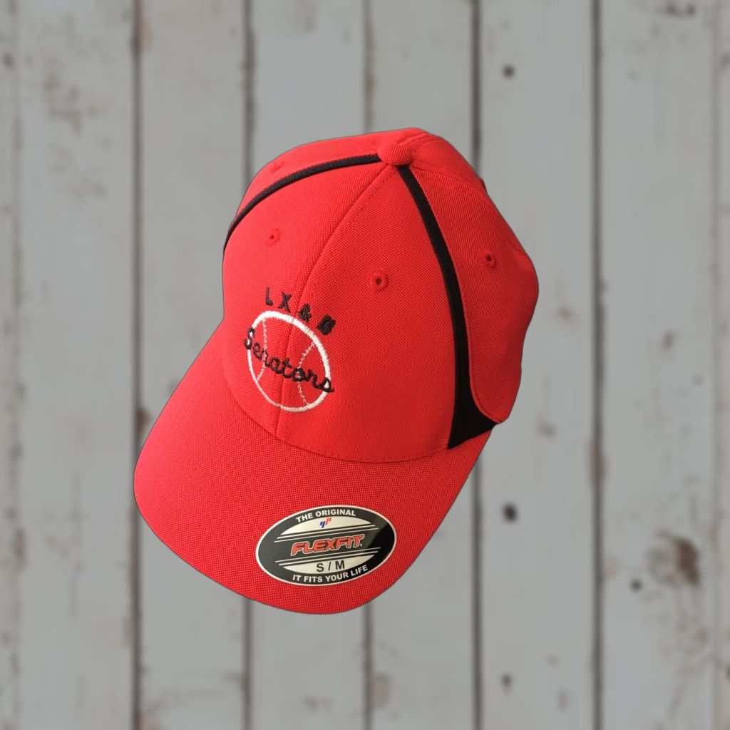Augusta Sportswear Augusta Sportswear Baseball Cap Hat Red LX & G Senators NWT Flex-fit S-M Mens Size ONE SIZE - 1 Thumbnail
