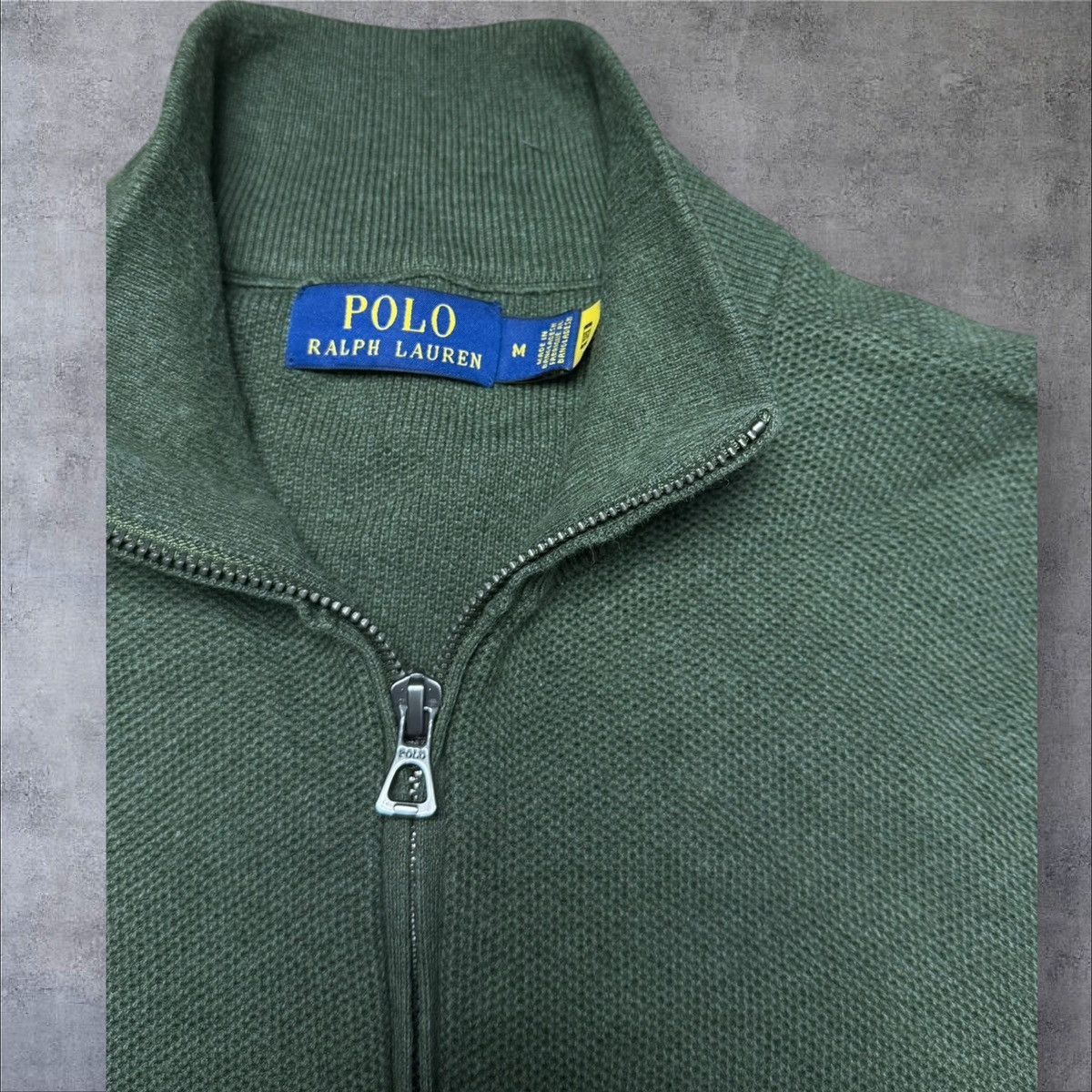 Polo Ralph Lauren Khaki green halfzip polo Ralph Lauren size M fit L Size US M / EU 48-50 / 2 - 2 Thumbnail