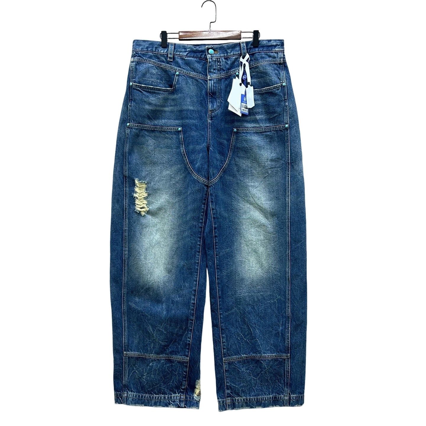 Louis Vuitton Louis Vuitton FW24 Distressed Denim Jeans US 36 Size US 36 / EU 52 - 1 Thumbnail