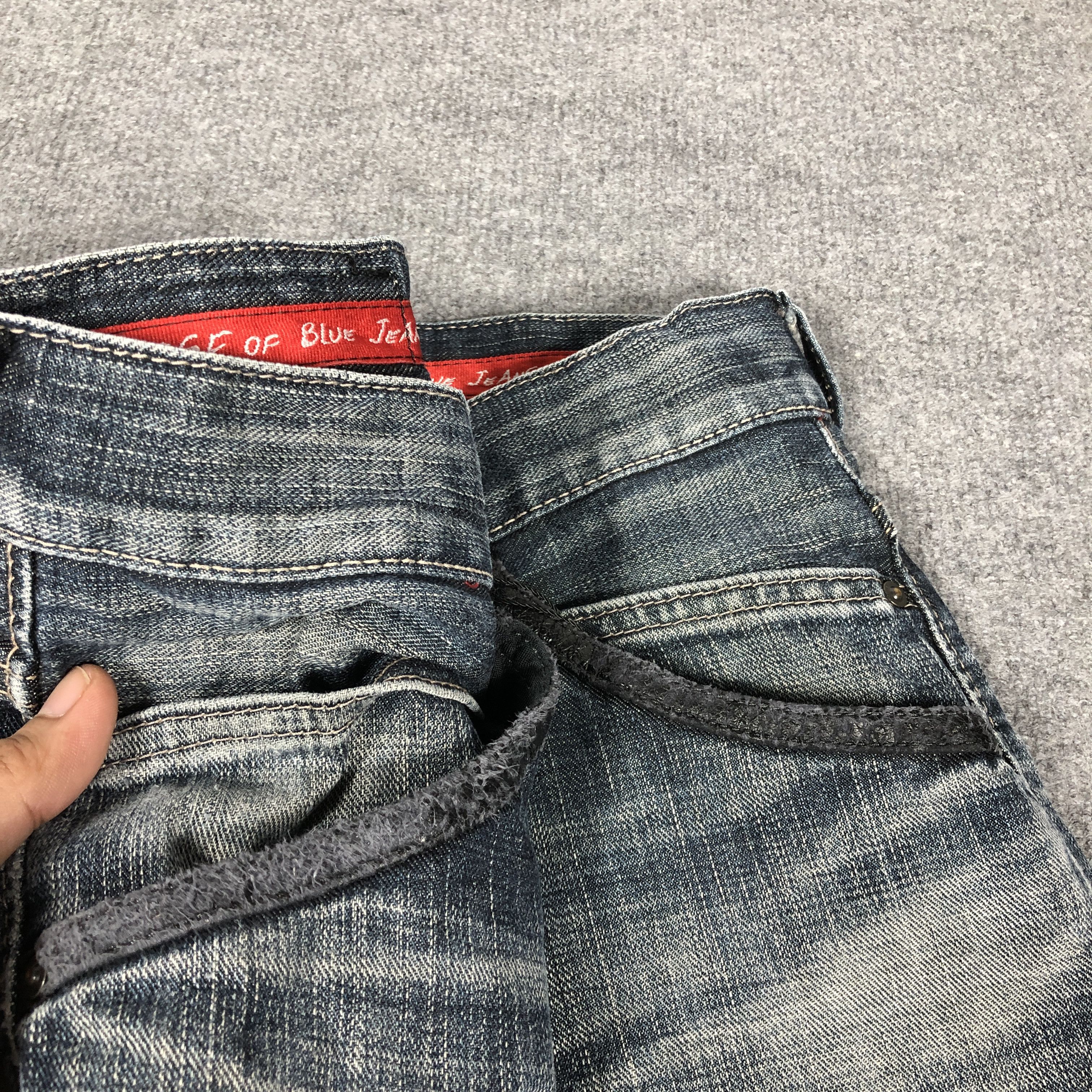 Edwin × Vintage Womens Vintage Edwin Jeans Edge Of Blue L1201W Size 32" / US 10 / IT 46 - 9 Thumbnail