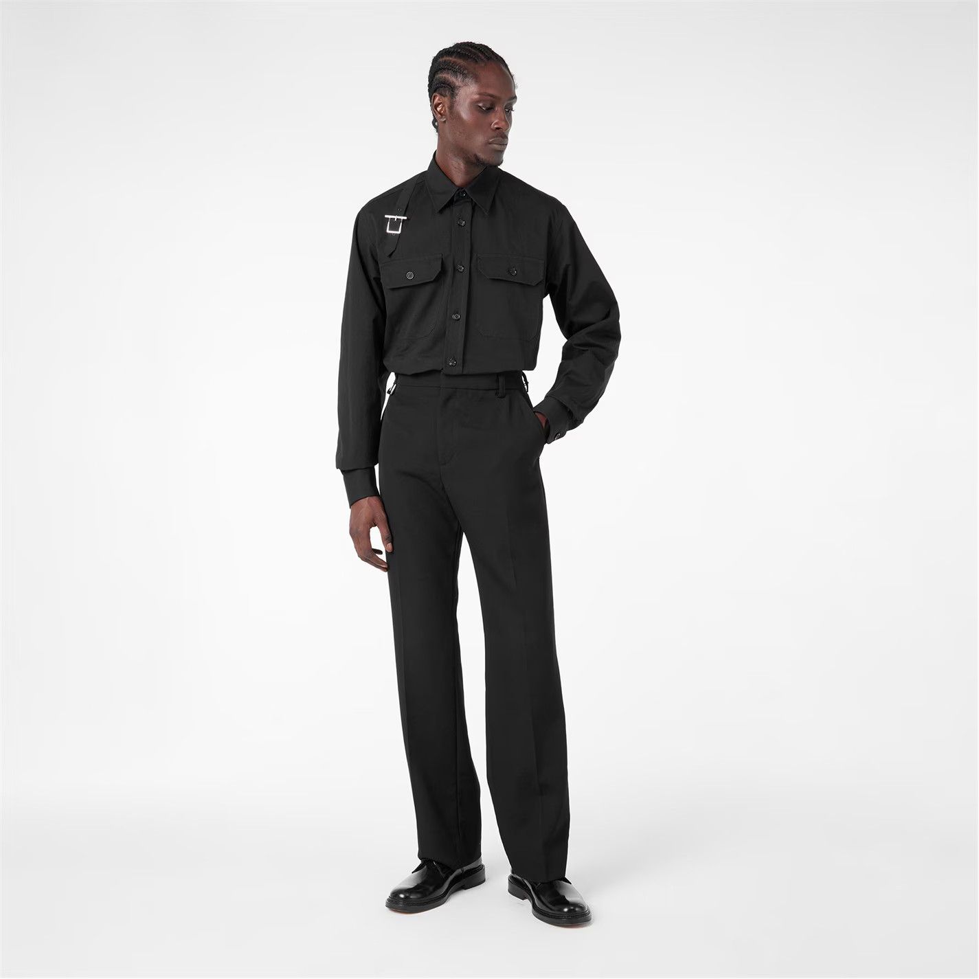 Alexander McQueen o1g2r1mq0326 Overshirt in Black Size US L / EU 52-54 / 3 - 6 Thumbnail