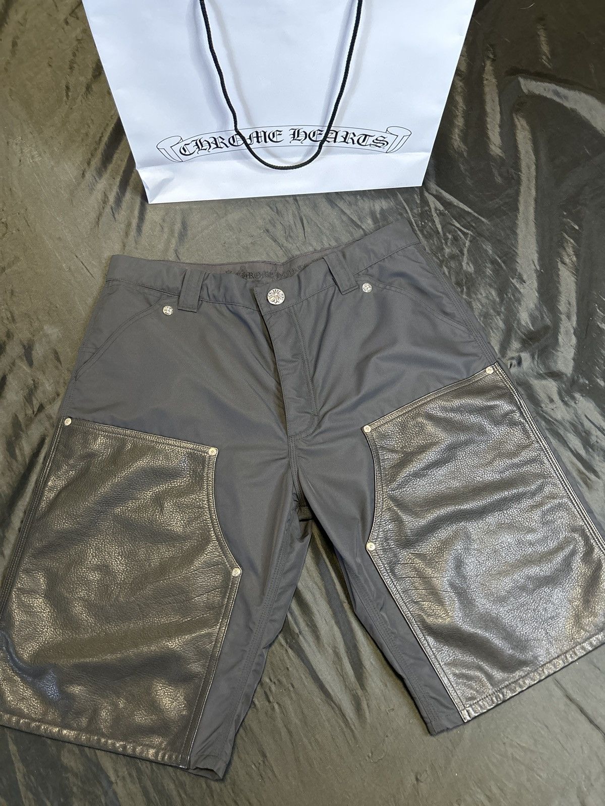 Chrome Hearts Chrome Hearts Double Knee Black Carpenter with Lucky Patch. Size US 34 / EU 50 - 1 Thumbnail