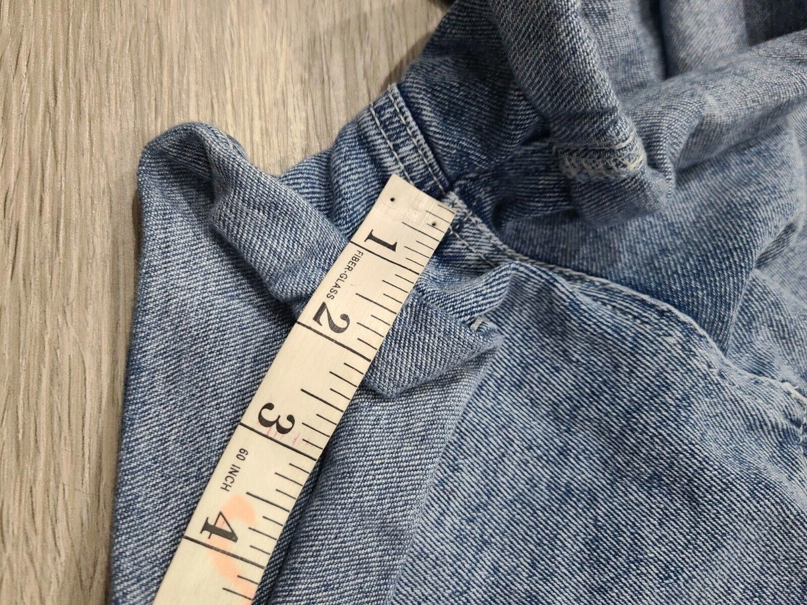 Designer Wild Fable High Waisted Jean Shorts 90s Scrunched Waist Size 32" / US 10 / IT 46 - 5 Thumbnail