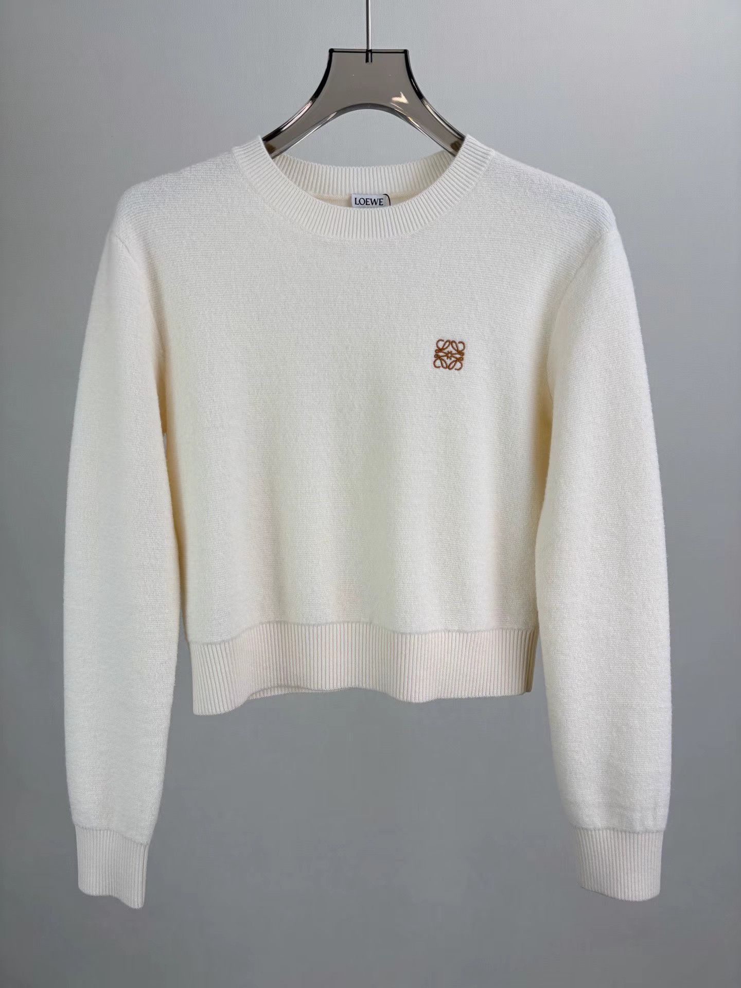 Loewe LOEWE White Wool Sweater Size S / US 4 / IT 40 - 1 Thumbnail