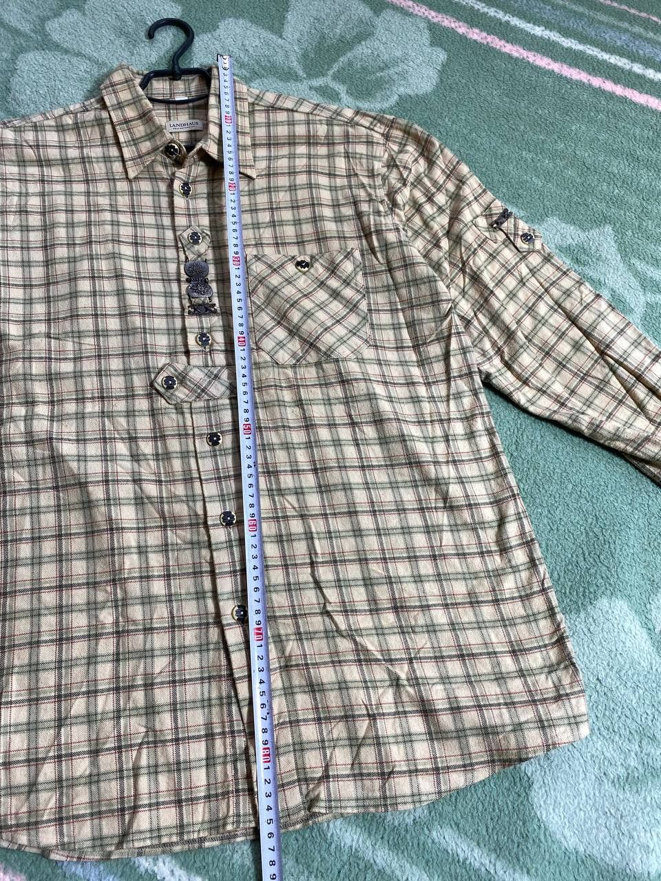 Other Flannel Shirt Vintage Cropped Button Up 90s 80 Size US L / EU 52-54 / 3 - 12 Thumbnail