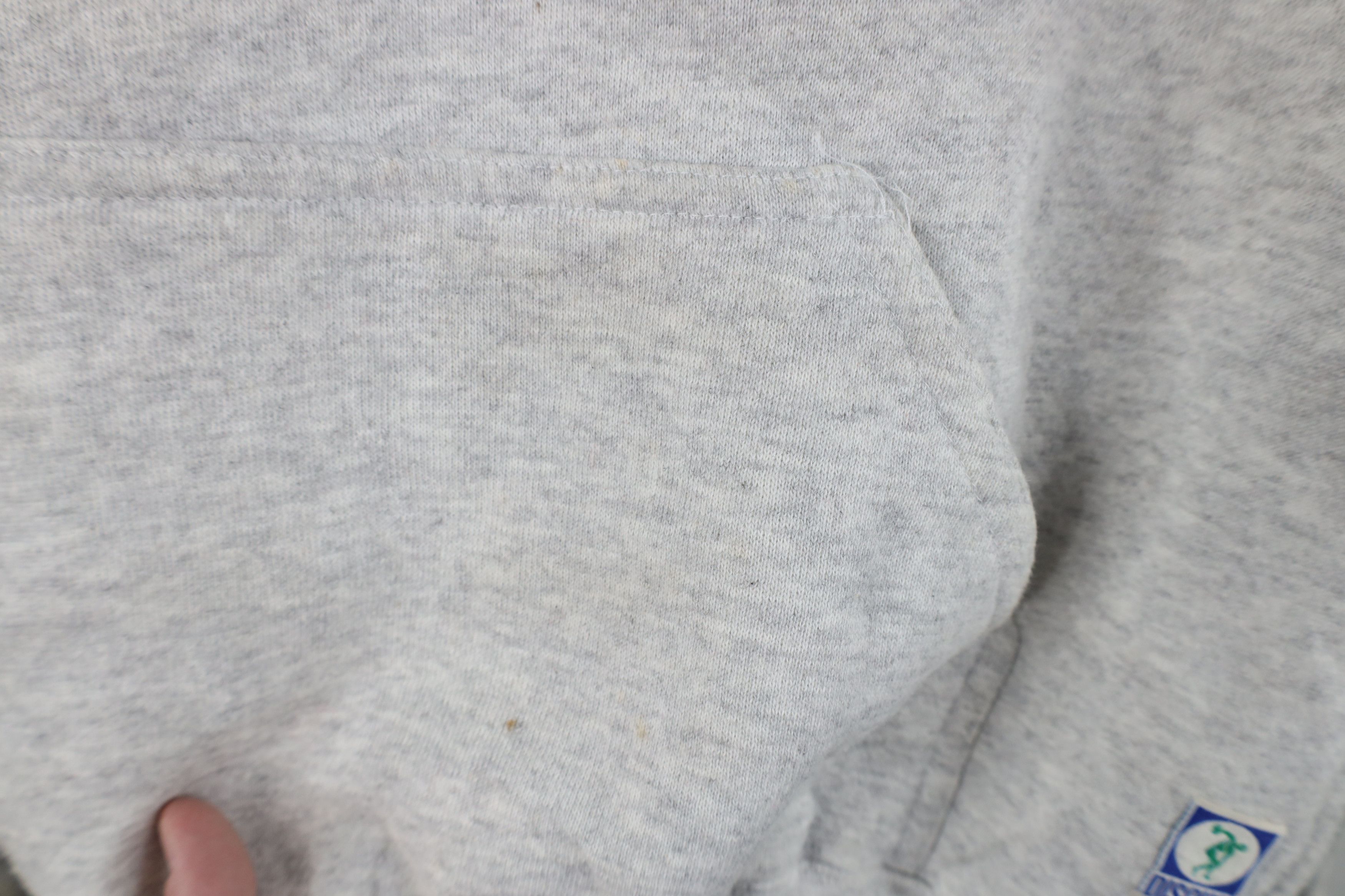 Vintage Vintage 90s Streetwear Hoodie Sweatshirt Heather Gray USA Size US L / EU 52-54 / 3 - 6 Thumbnail