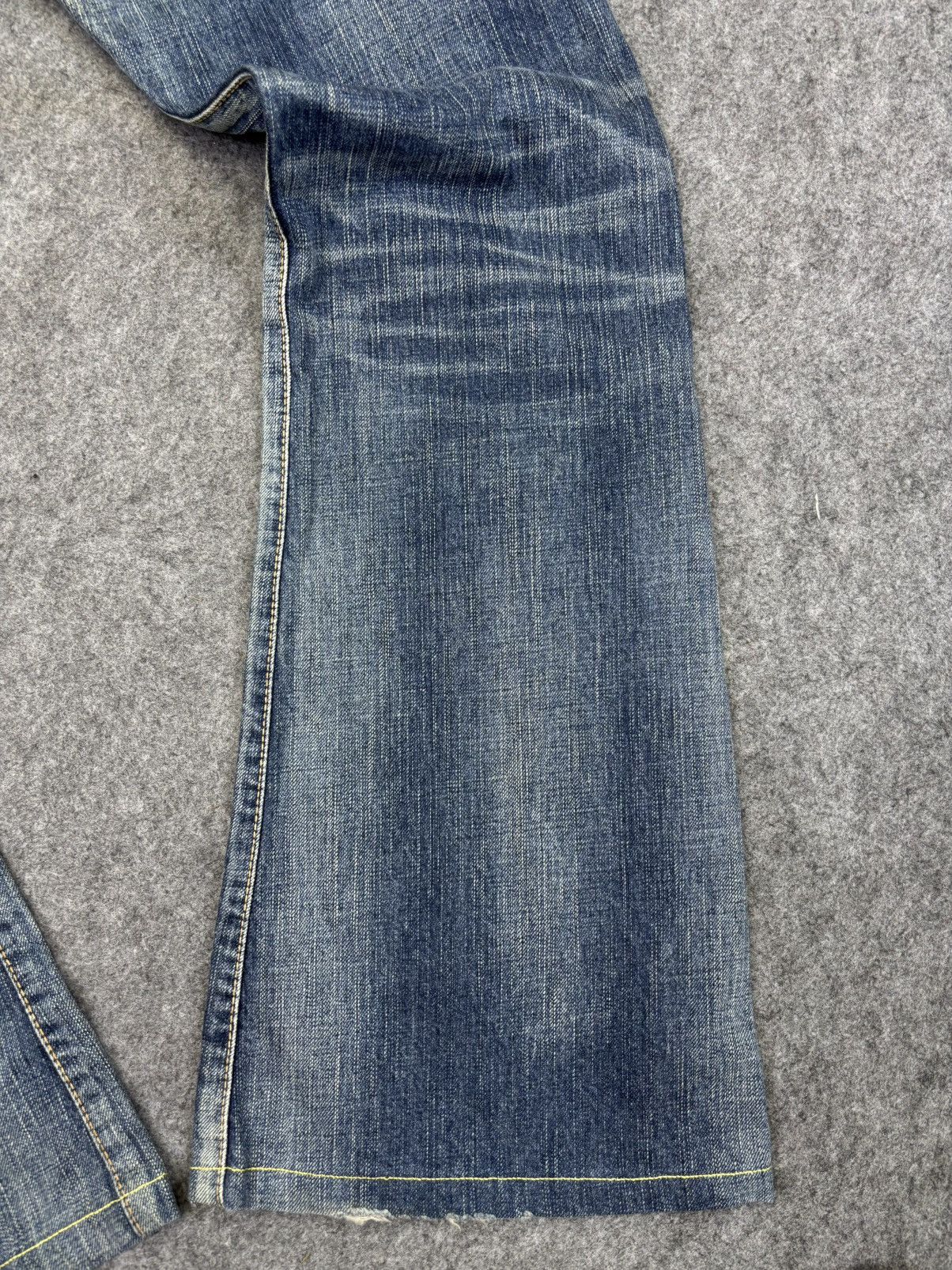 Edwin Flare💥90s Style Edwin Flare Distressed Denim F867 Size 32" / US 10 / IT 46 - 15 Thumbnail