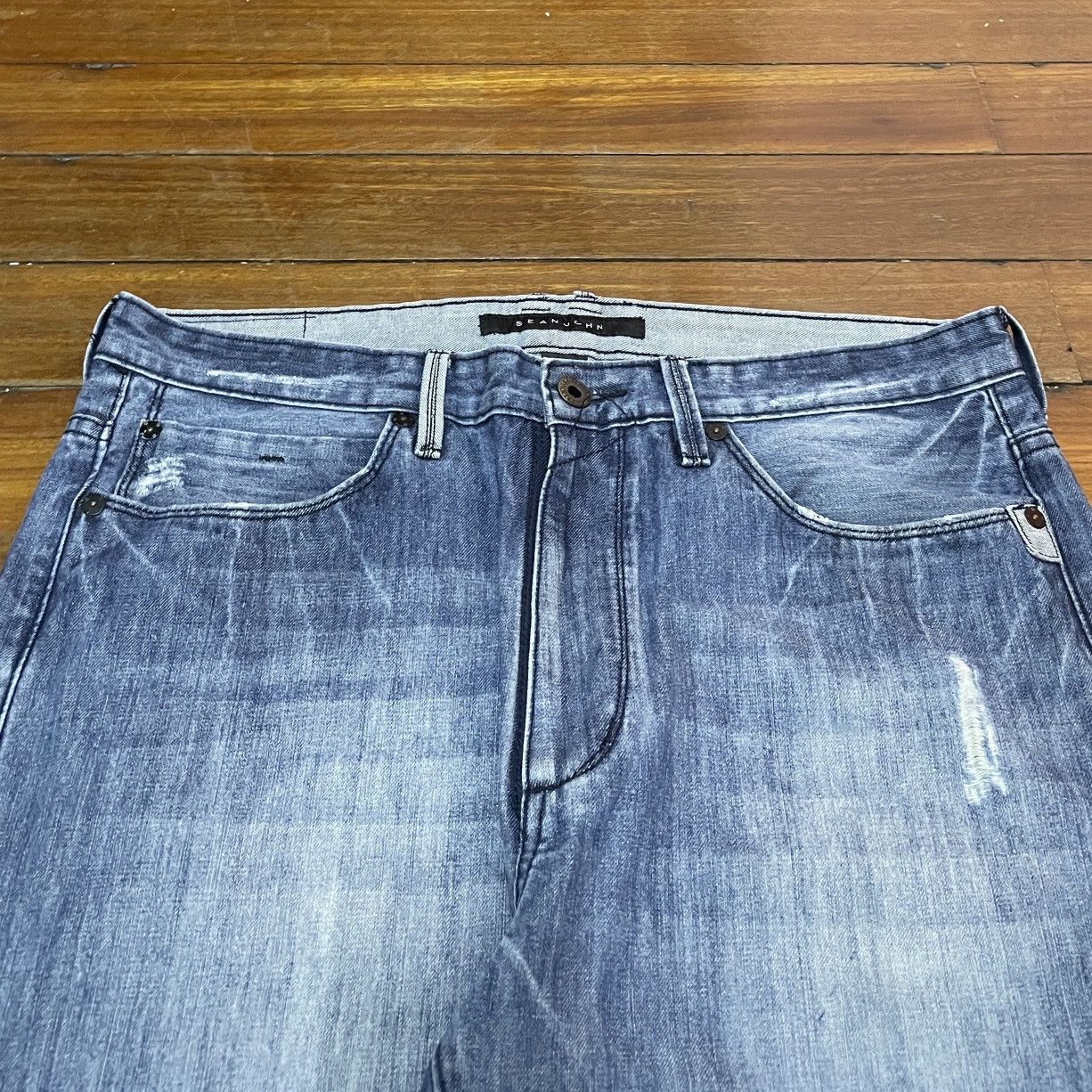 Sean John Rare Design Vintage Brand Sean John Baggy Jeans 1990s Size US 34 / EU 50 - 3 Thumbnail
