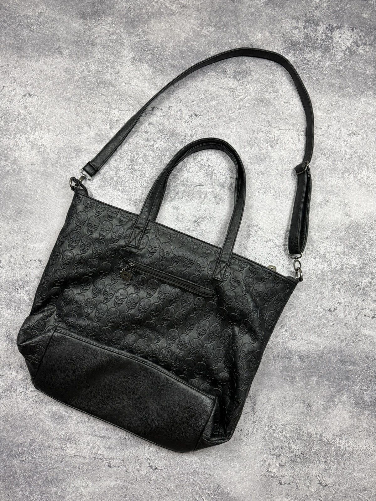 Hysteric Glamour Vintage Punk Avant Garde Bag Skull Rhinestones Y2K Style Size ONE SIZE - 11 Thumbnail