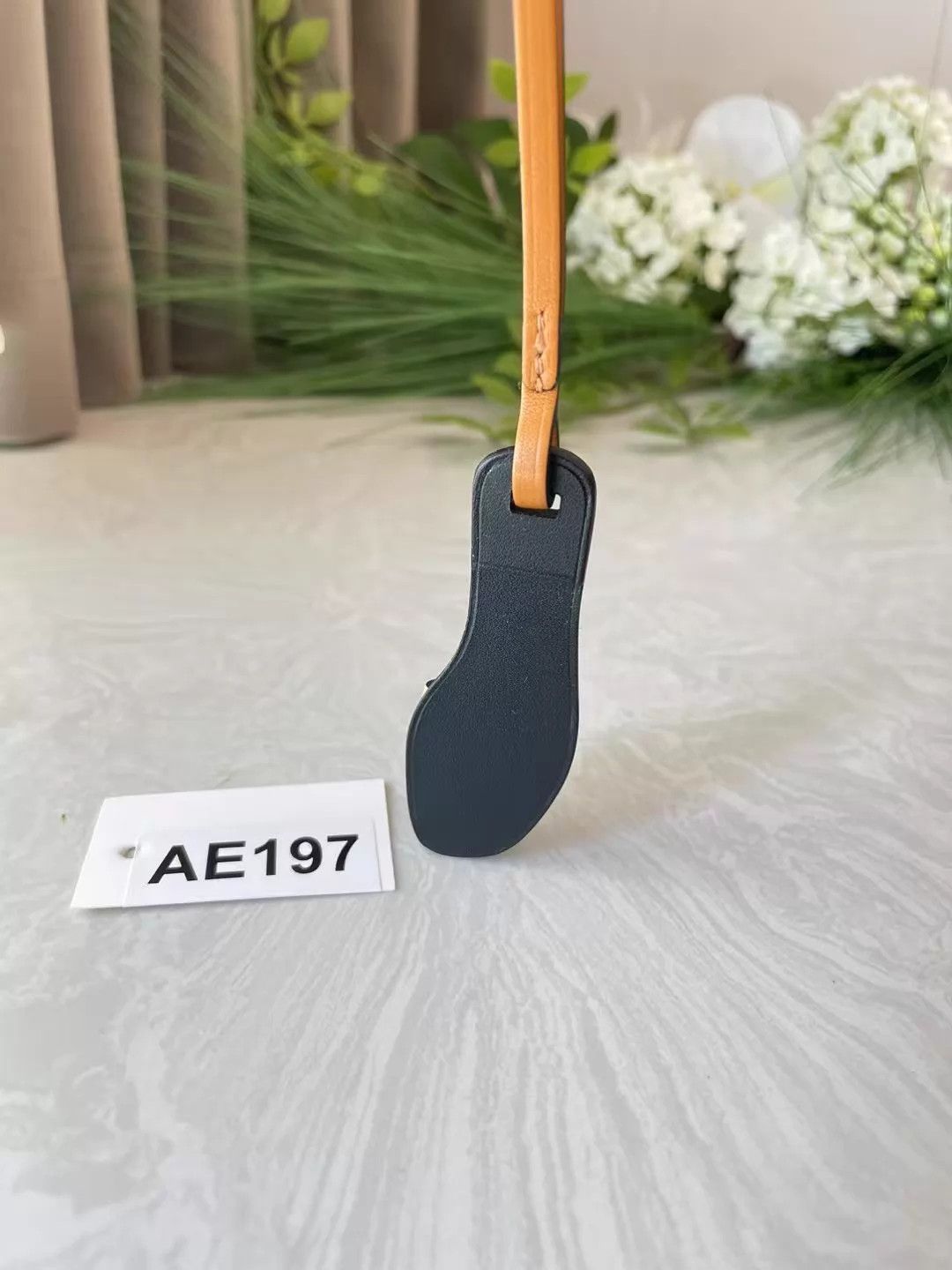 Hermes Hermès Yellow Small Slipper Charm Super New AE197 Size ONE SIZE - 3 Thumbnail
