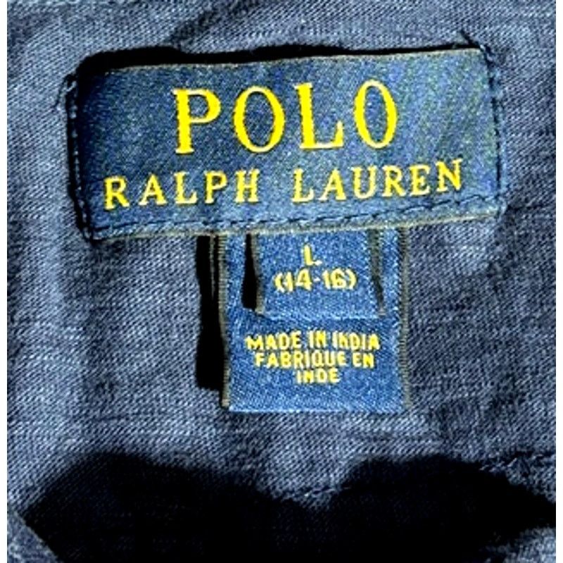 Polo Ralph Lauren Youth L 14/16 | POLO RALPH LAUREN Long Sleeve Collar Shirt Size US XS / EU 42 / 0 - 12 Thumbnail