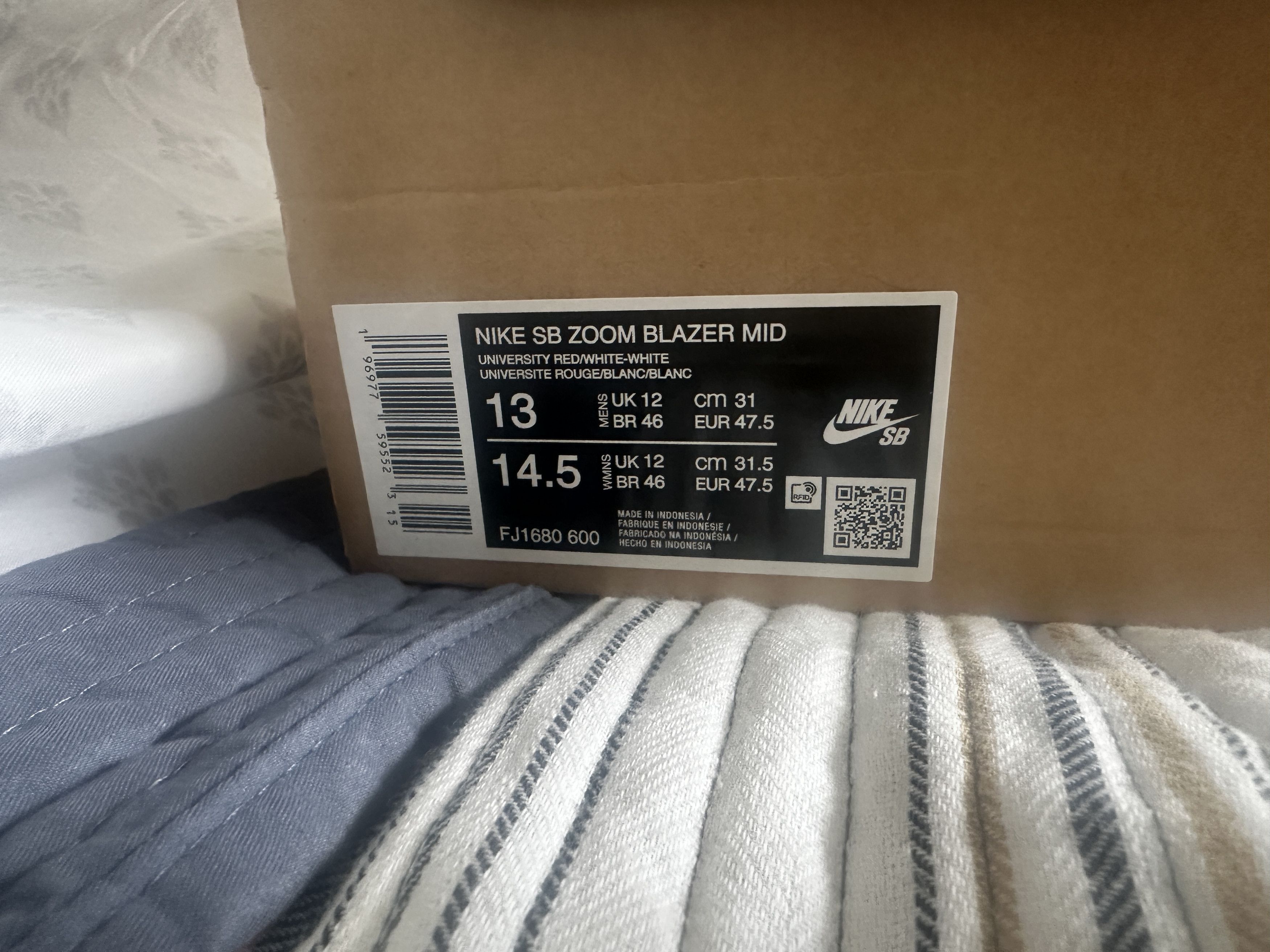 Nike Nike SB Zoom Blazer Mid - Orange Label Size US 13 / EU 46 - 3 Thumbnail