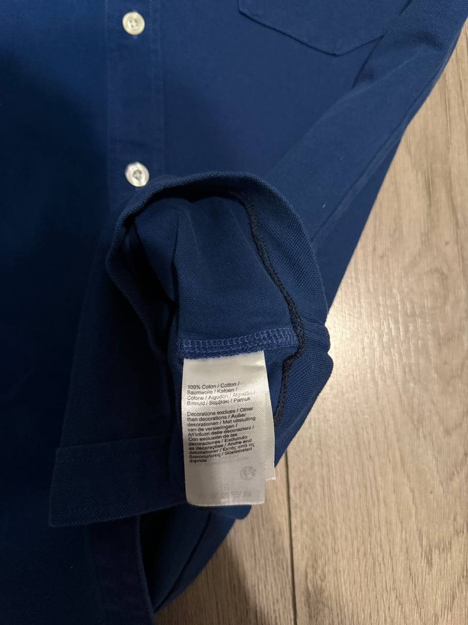 Lacoste Lacost shirt long sleeve mens M/L Blue Cotton Size US M / EU 48-50 / 2 - 5 Thumbnail
