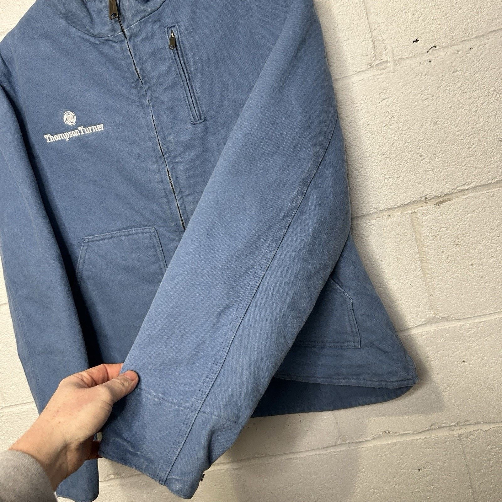 Carhartt Carhartt Sherpa-Lined Canyon Jacket “French Blue” WJ022 FHB Size L / US 10 / IT 46 - 8 Thumbnail