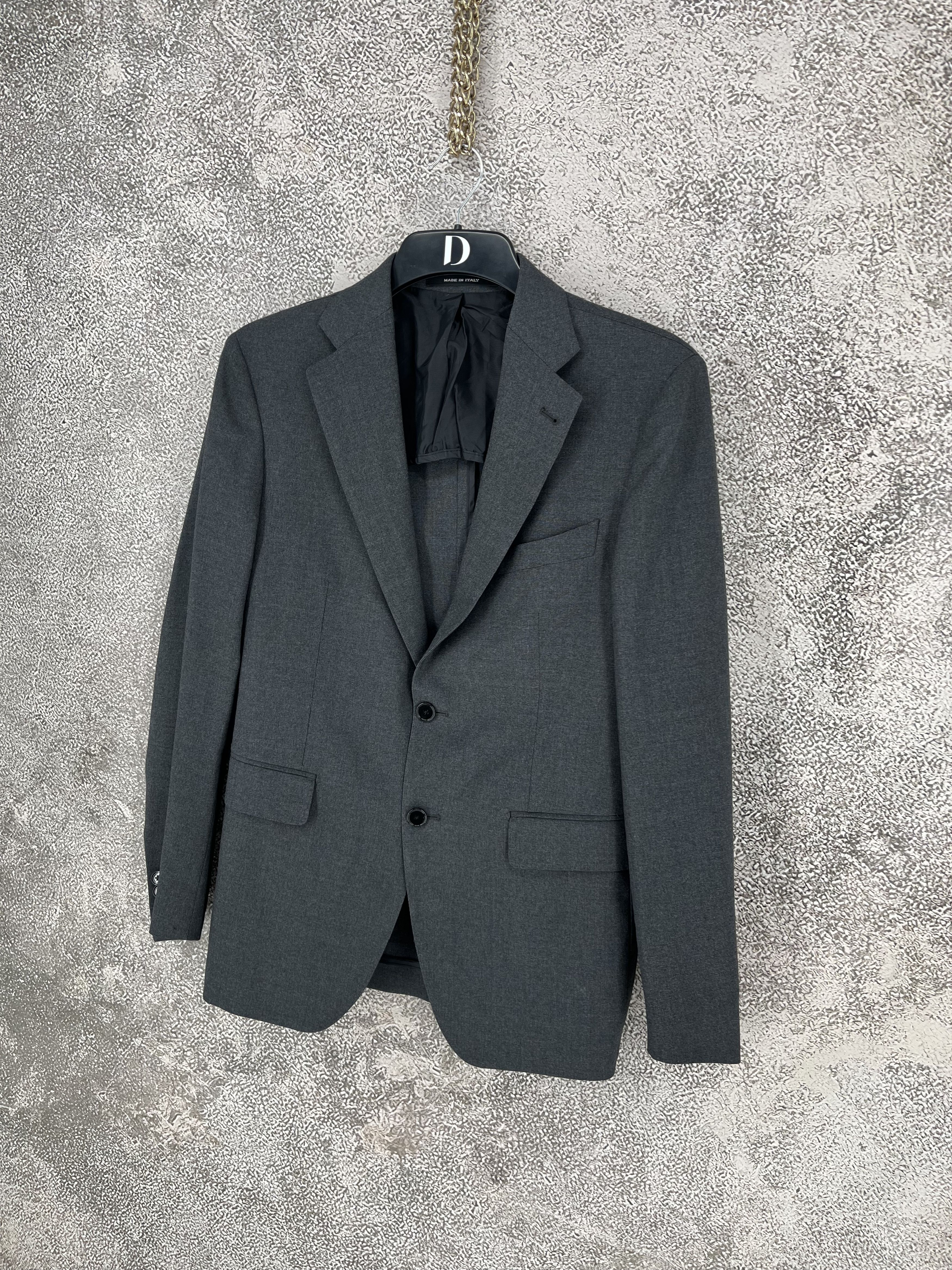 Vintage Tagliatore Virgin Wool Grey Checkered Blazer Made In Italy Size 46R - 3 Thumbnail