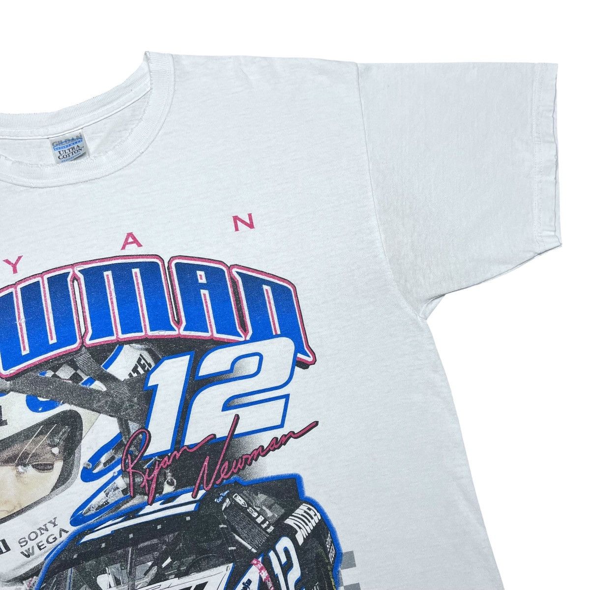 NASCAR Y2K Nascar Ryan Newman Dodge Mobil Double Sided Graphic Tee Size US XL / EU 56 / 4 - 10 Thumbnail
